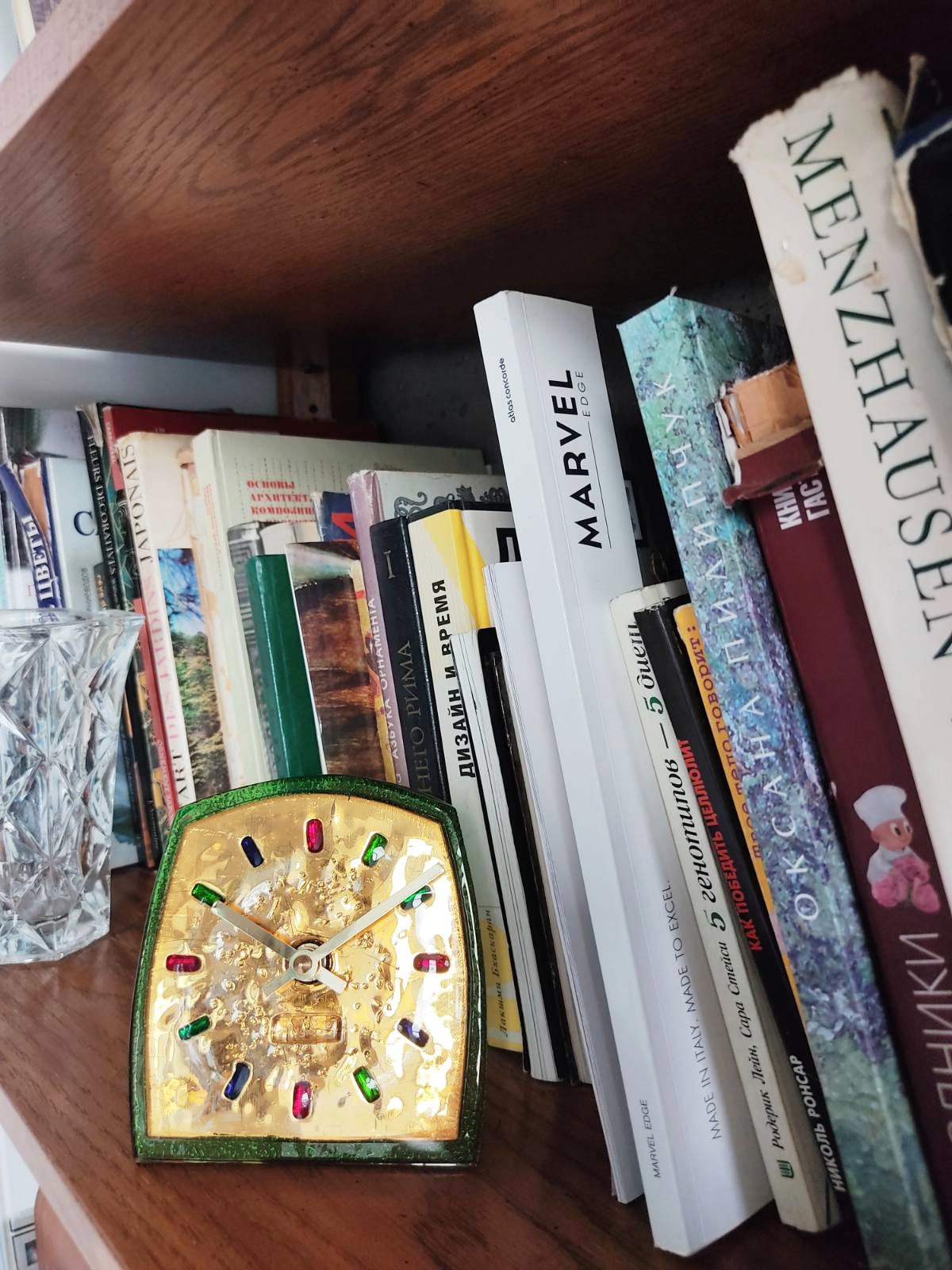 Art Glass fused table top clock Recollection about Venice - Image 5