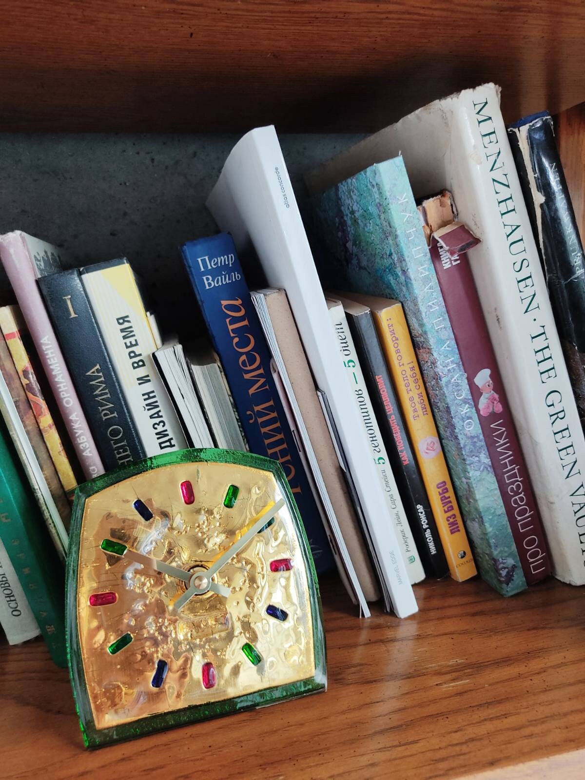 Art Glass fused table top clock Recollection about Venice - Image 3
