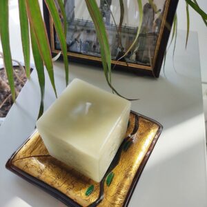 Art Glass home decor fused table top candle-holder  Recollection about Milan
