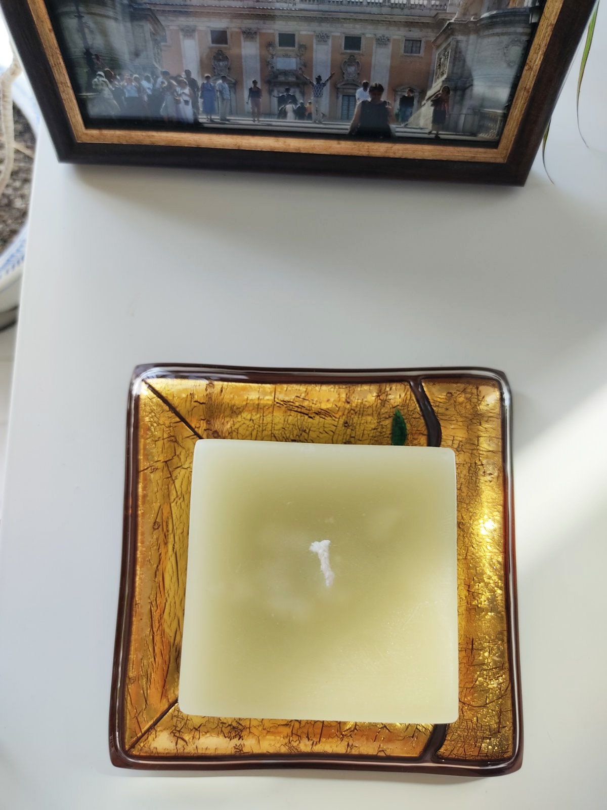 Art Glass home decor fused table top candle-holder Recollection about Milan - Image 3