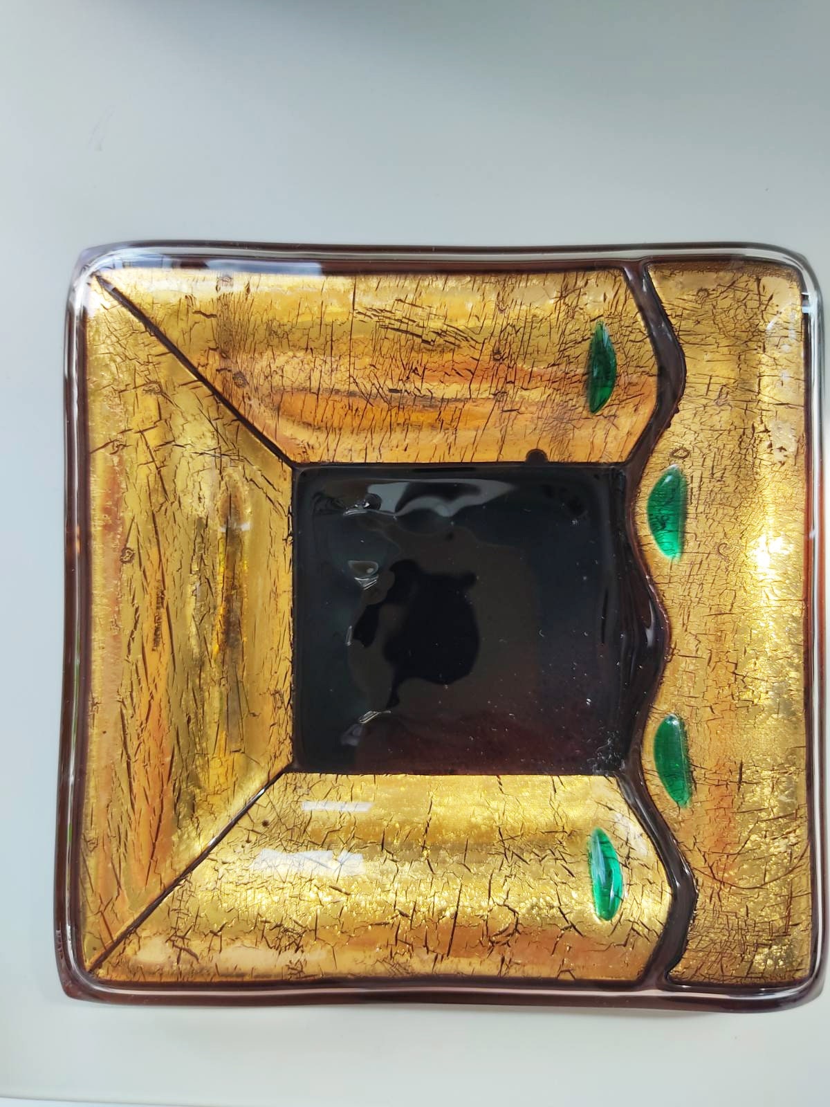Art Glass home decor fused table top candle-holder Recollection about Milan - Image 8