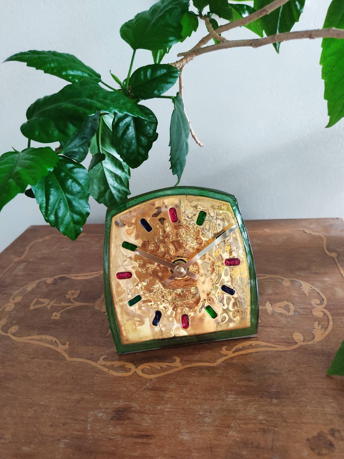 Art Glass fused table top clock Recollection about Venice - Image 6