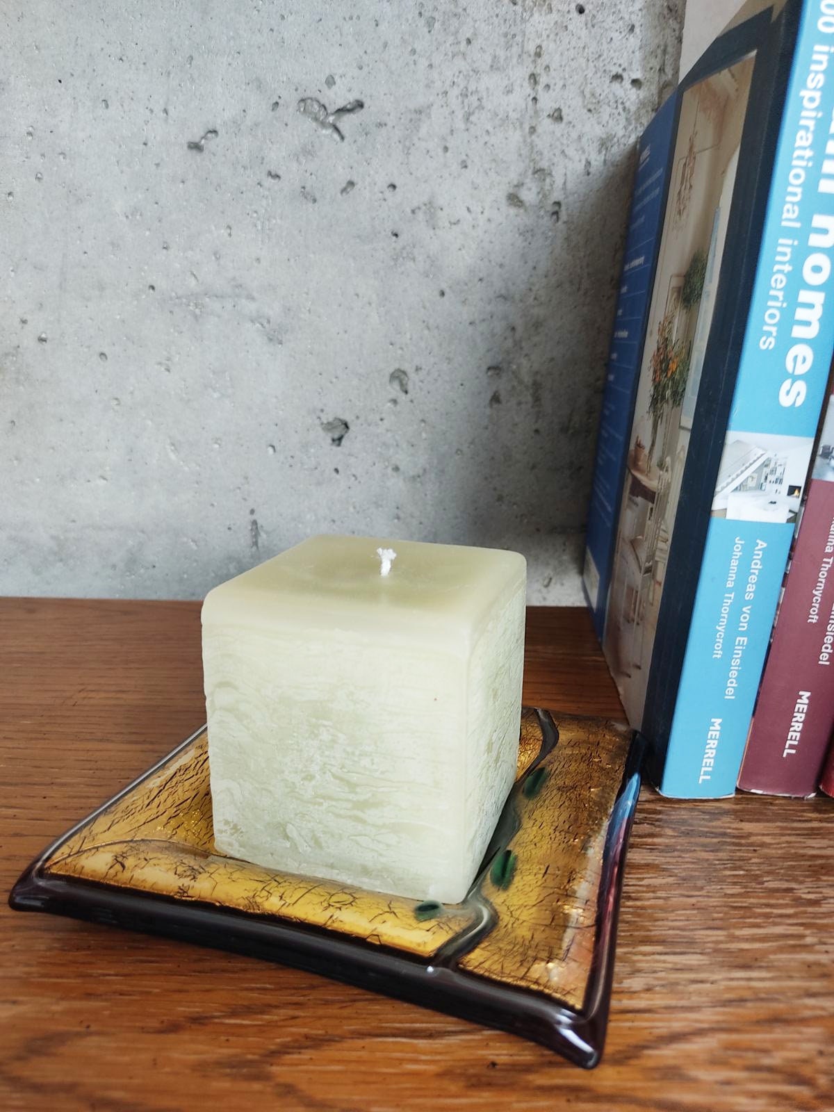 Art Glass home decor fused table top candle-holder Recollection about Milan - Image 2