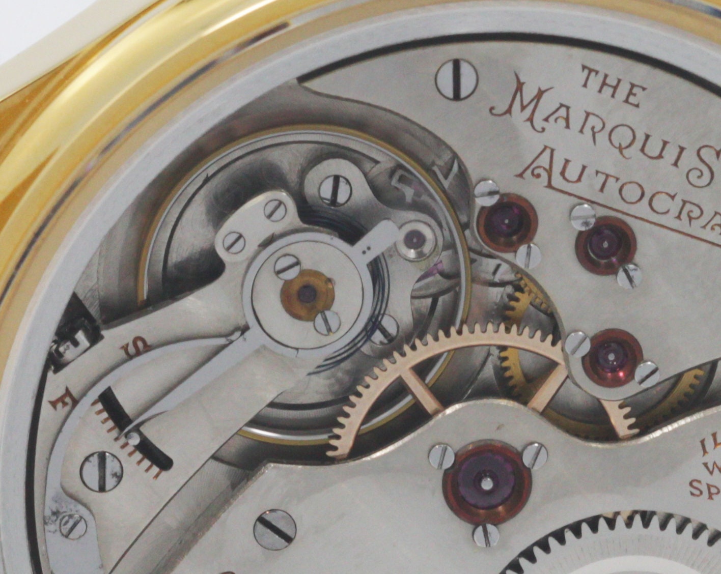 Illinois Watch USA early 1900s marriage men's watch Mechanical Movement, Metal Dial, Steel Case, Gift for Men's - Image 6
