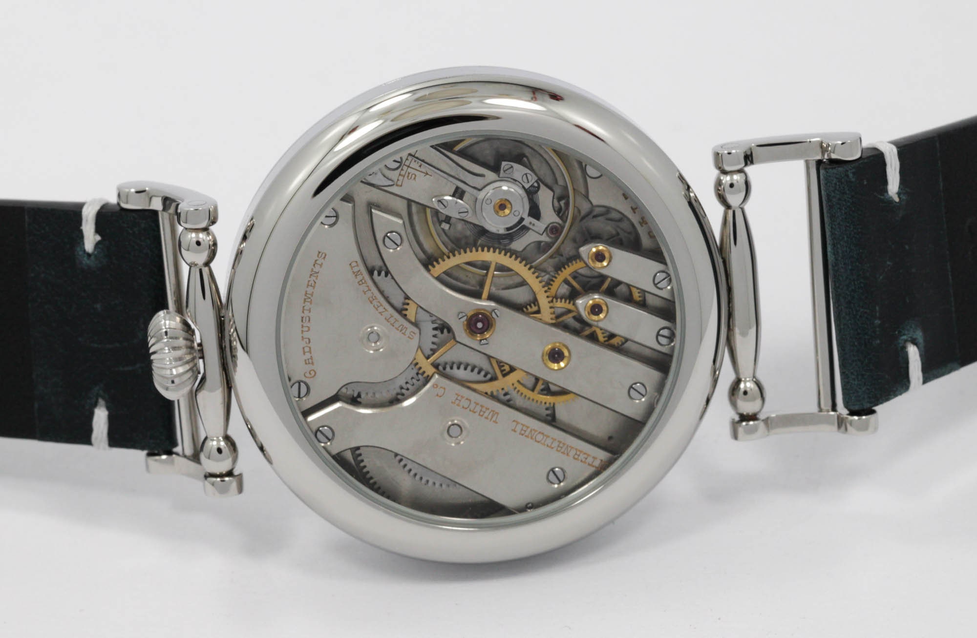 1919 IWC International Watch Schaffhausen Marriage watch 17 j movement Cal 77 - Image 7