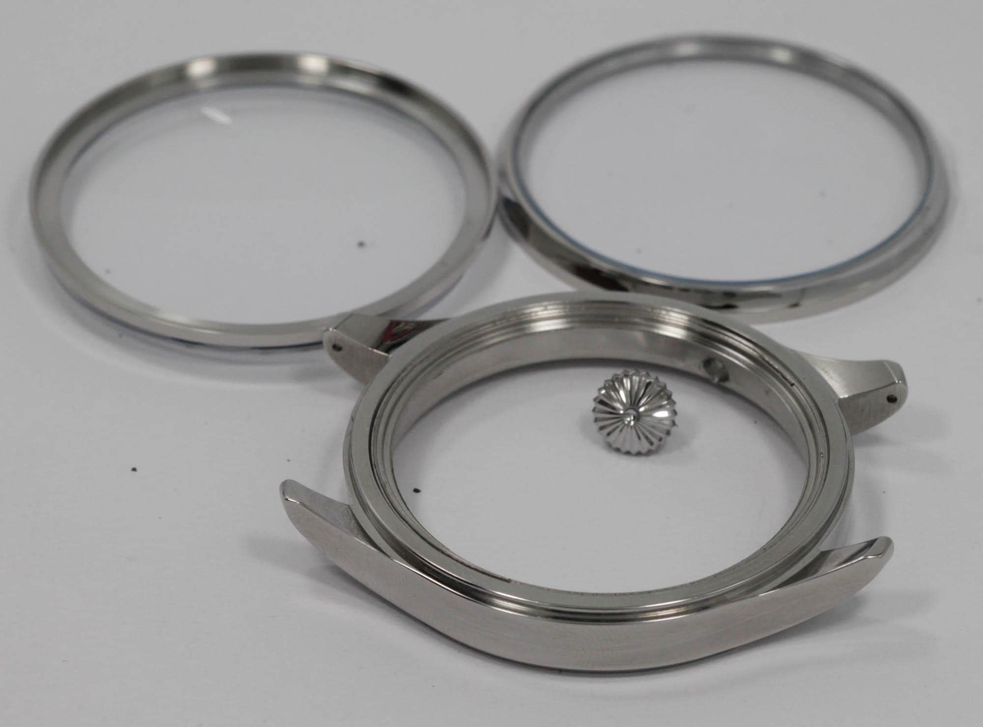 Stainless steel case for marriage watch will fit old E Howard L size movement - Image 3
