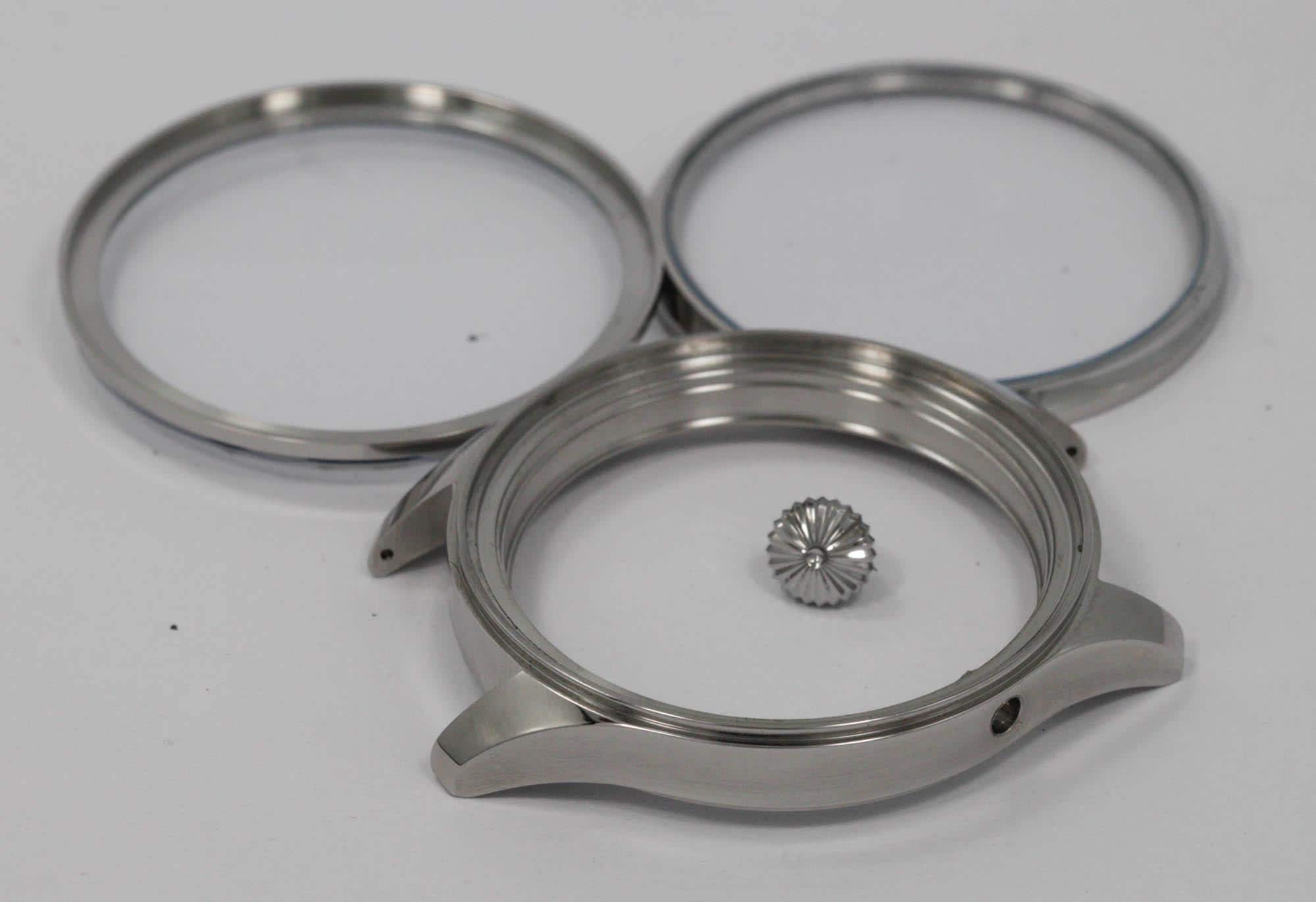 Stainless steel case for marriage watch will fit old E Howard L size movement - Image 2