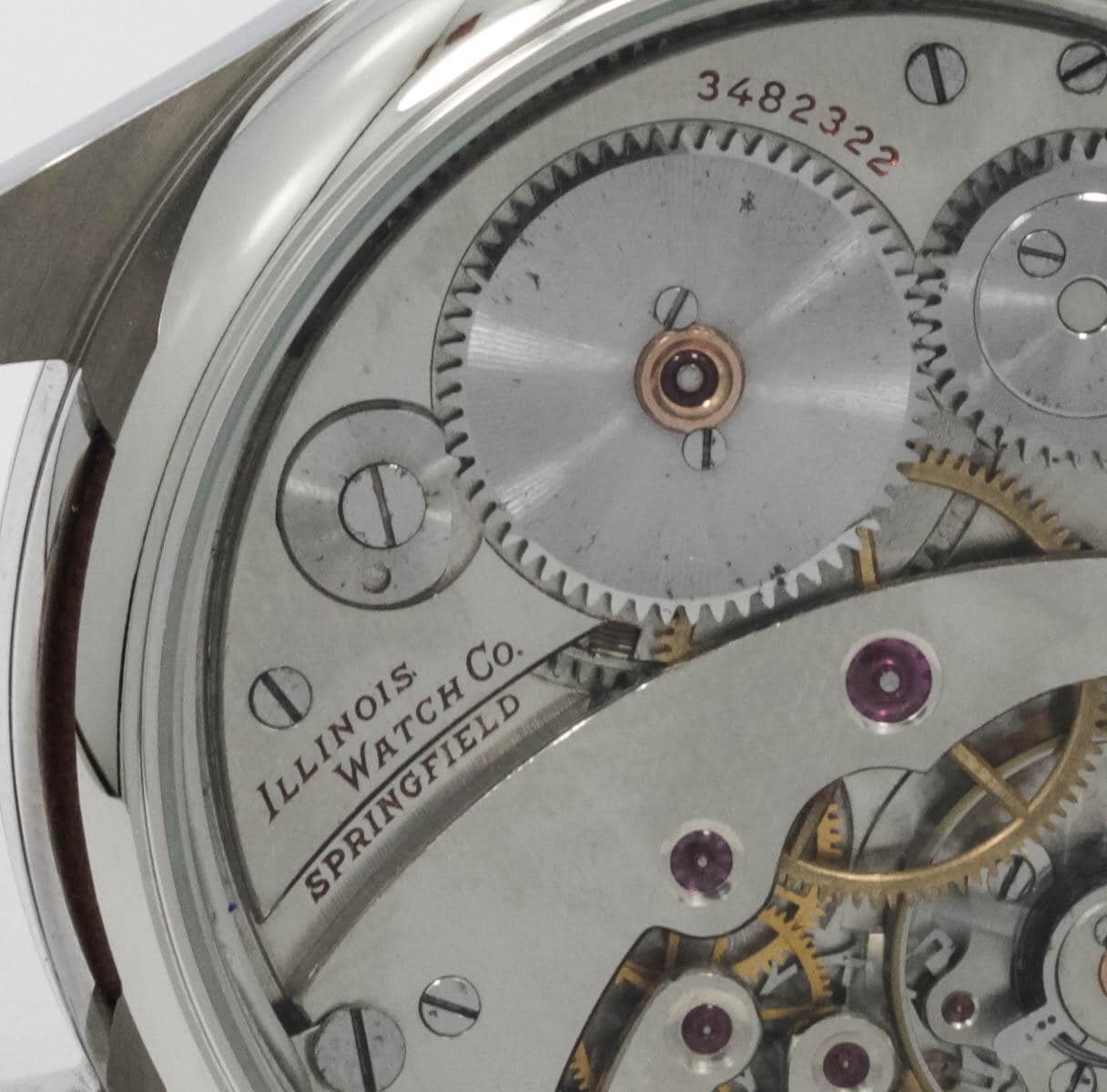 Illinois Watch USA early 1900s marriage men's watch Mechanical Movement, Metal Dial, Steel Case, Gift for Men's - Image 7