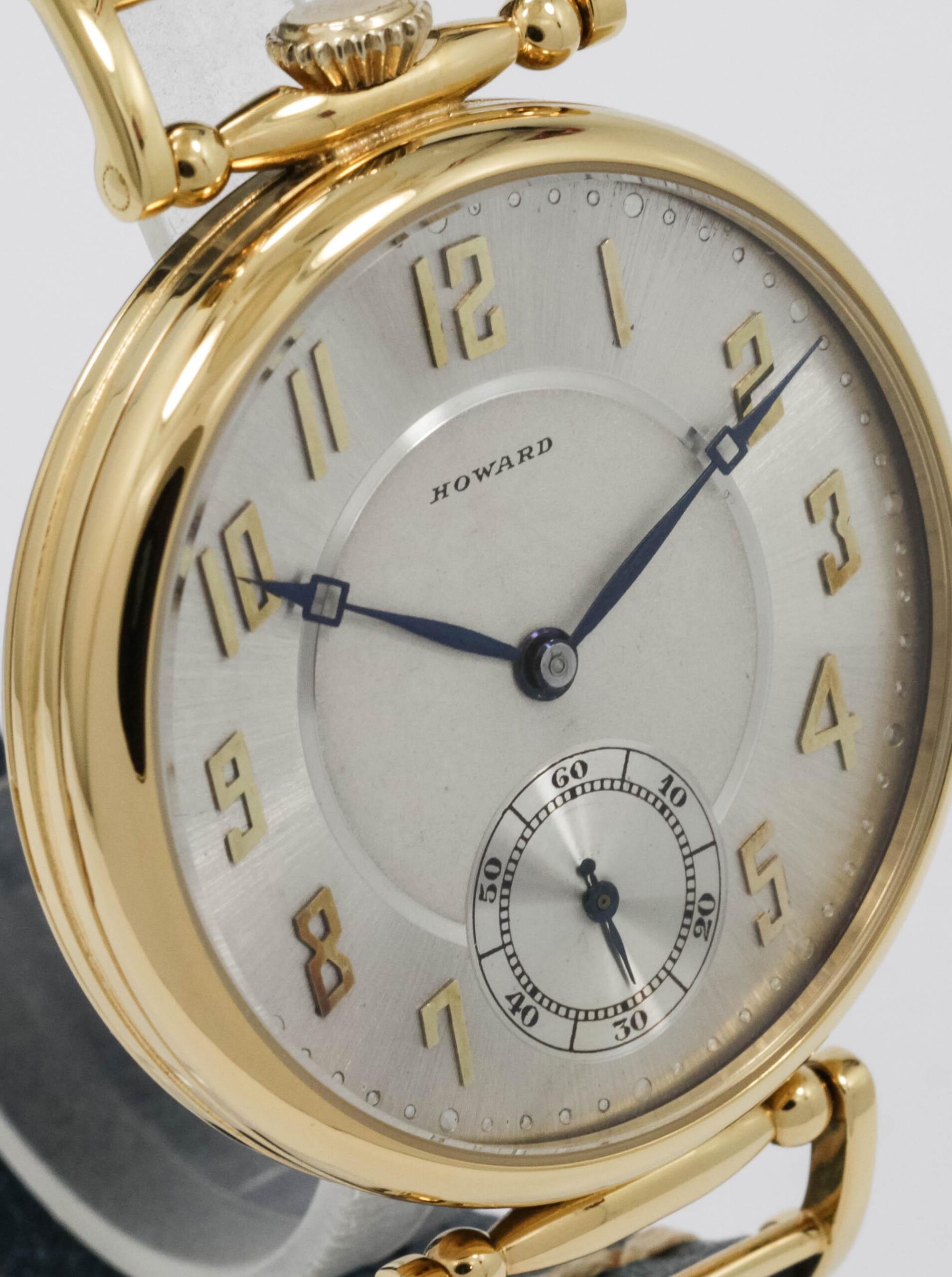 Howard Watch USA early 1900s marriage men's watch Mechanical Movement, Enamel Dial, Steel Case, Gift for Men's - Image 5