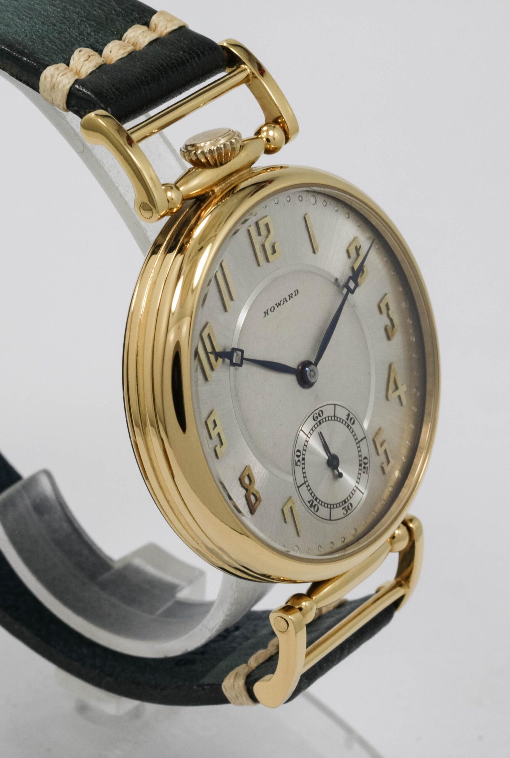 Howard Watch USA early 1900s marriage men's watch Mechanical Movement, Enamel Dial, Steel Case, Gift for Men's - Image 4