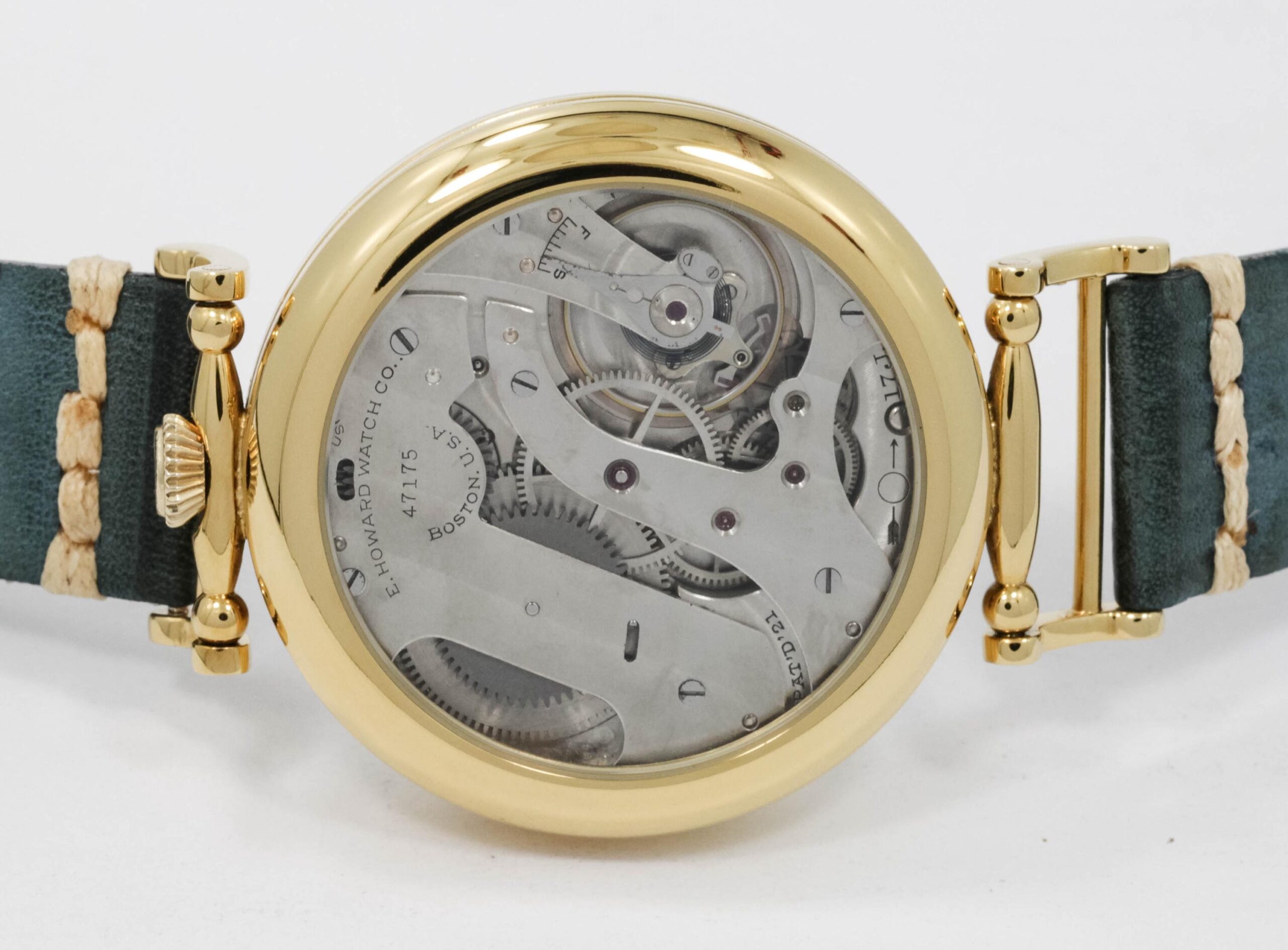 Howard Watch USA early 1900s marriage men's watch Mechanical Movement, Enamel Dial, Steel Case, Gift for Men's - Image 6