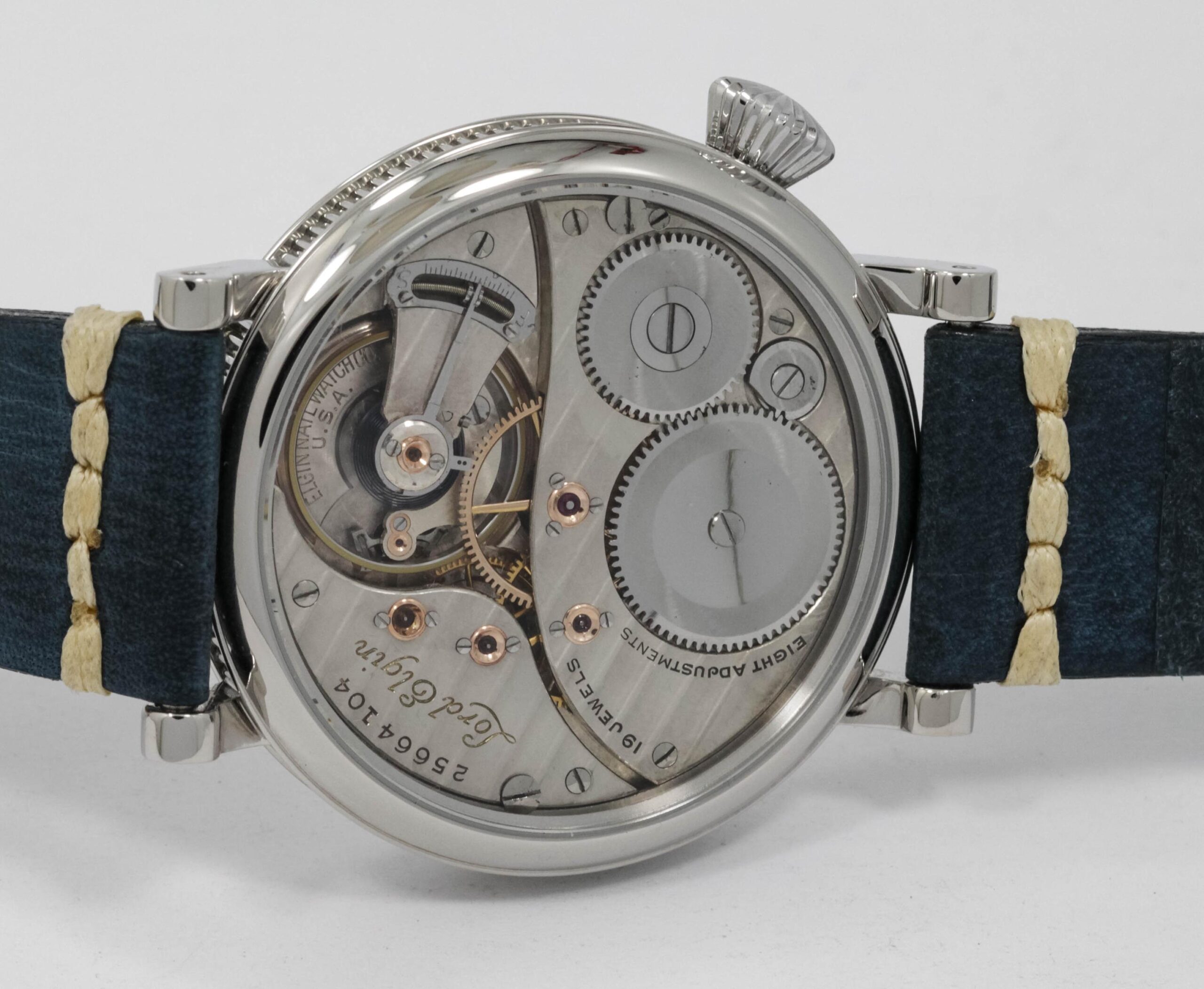 19 jewel Lord Elgin Watch USA early 1900s marriage men's watch Mechanical Movement, Metal Dial, Steel Case, Gift for Men's - Image 7