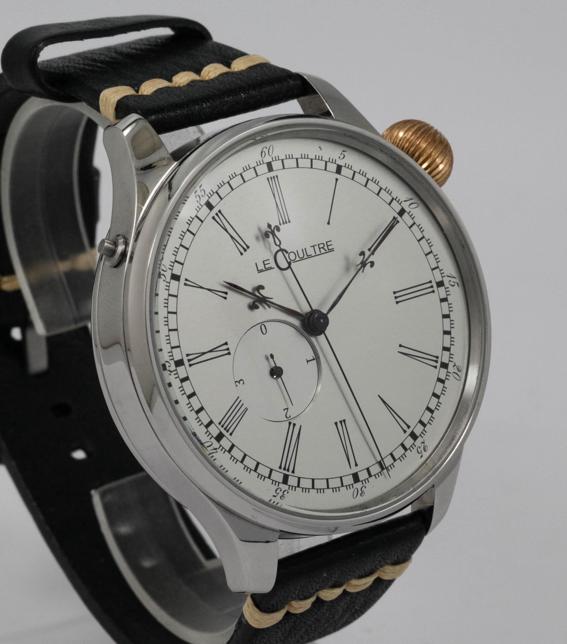 Two train independent jumping second 31 jewels LeCoultre watch movement - Image 3