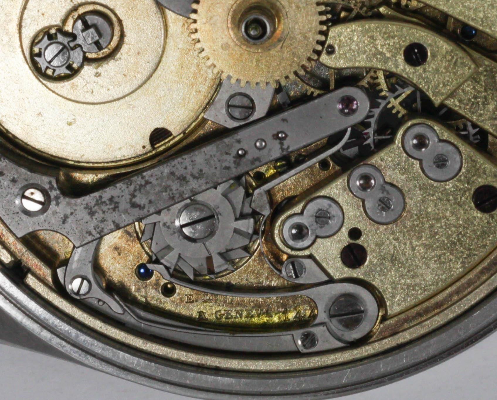 Two train independent jumping second 31 jewels LeCoultre watch movement - Image 10