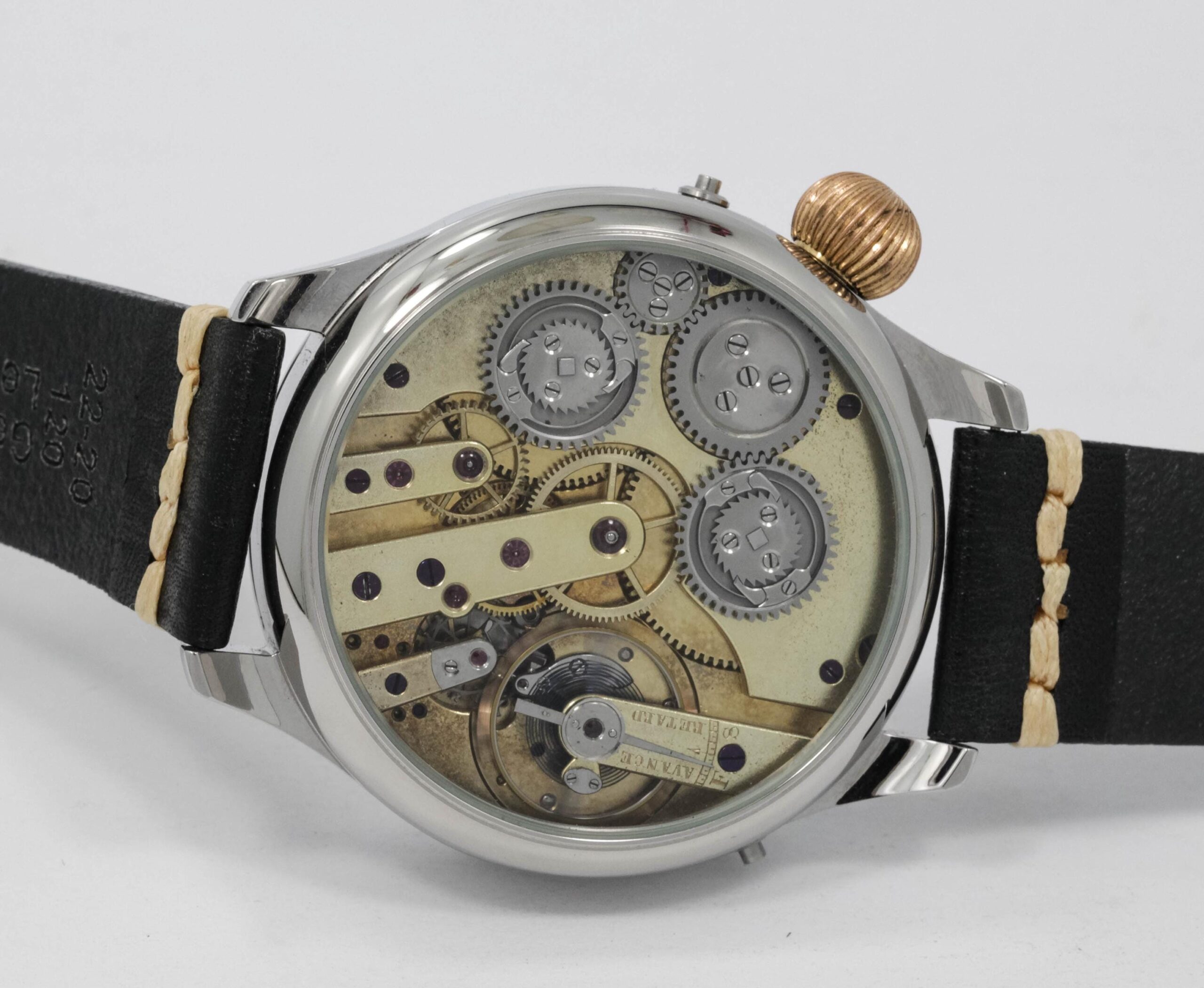 Two train independent jumping second 31 jewels LeCoultre watch movement - Image 6