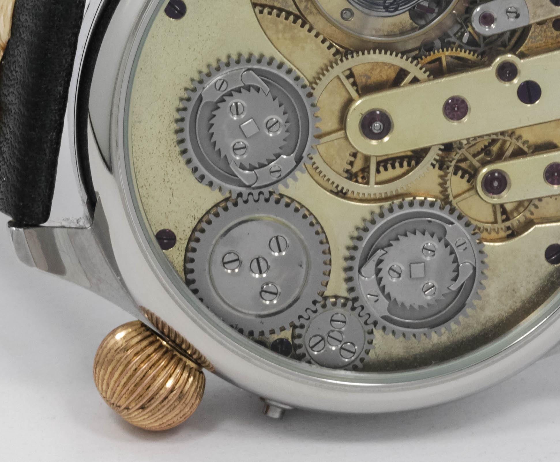 Two train independent jumping second 31 jewels LeCoultre watch movement - Image 7