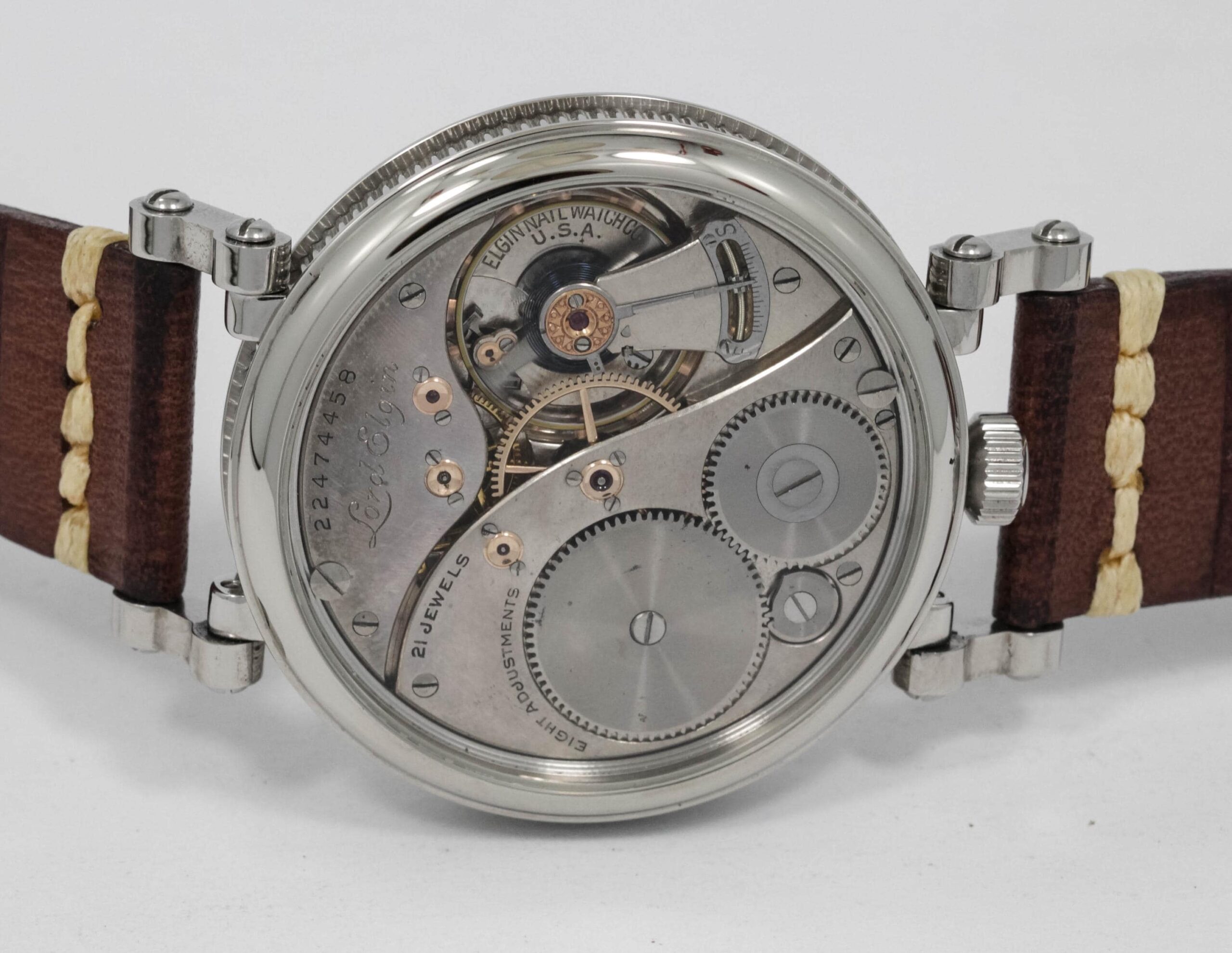 Stainless steel case for marriage watch will fit Elgin 12s movement - Image 4