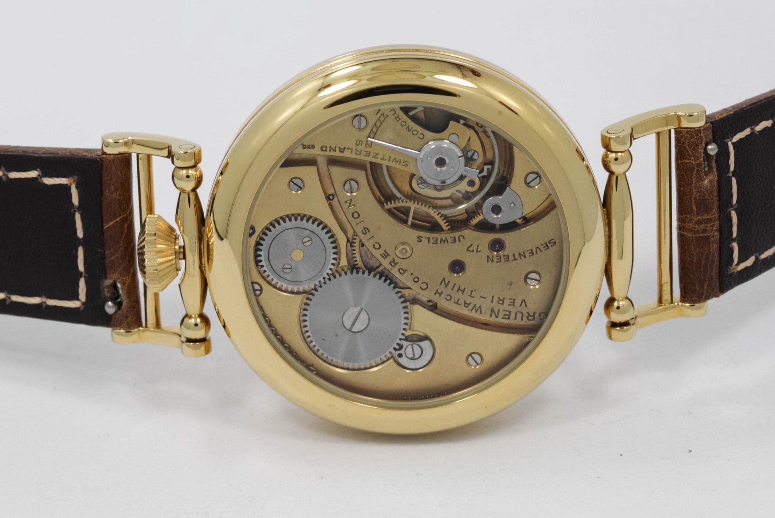 Marriage Watch based Gruen Precision Ultra Thin Swiss made high grade movement, Steel Case, Gift for Men's - Image 6