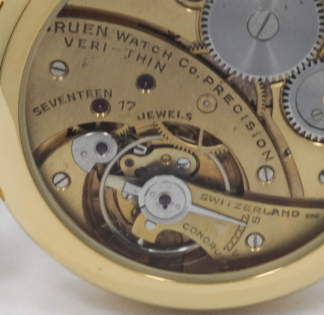 Marriage Watch based Gruen Precision Ultra Thin Swiss made high grade movement, Steel Case, Gift for Men's - Image 8