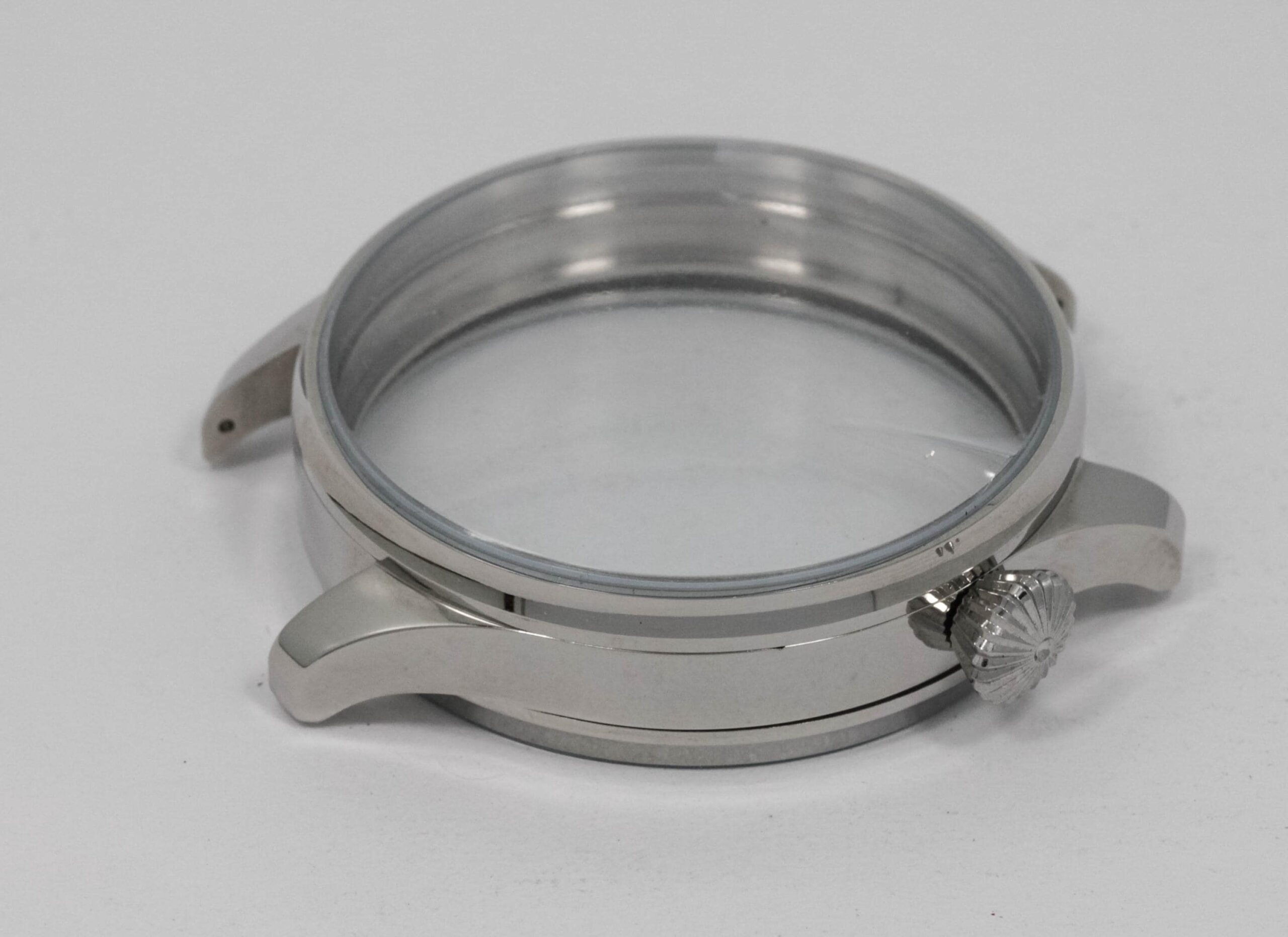Stainless steel case for marriage watch will fit Waltham Vanguard , 645, Crescent 16s lever set movement