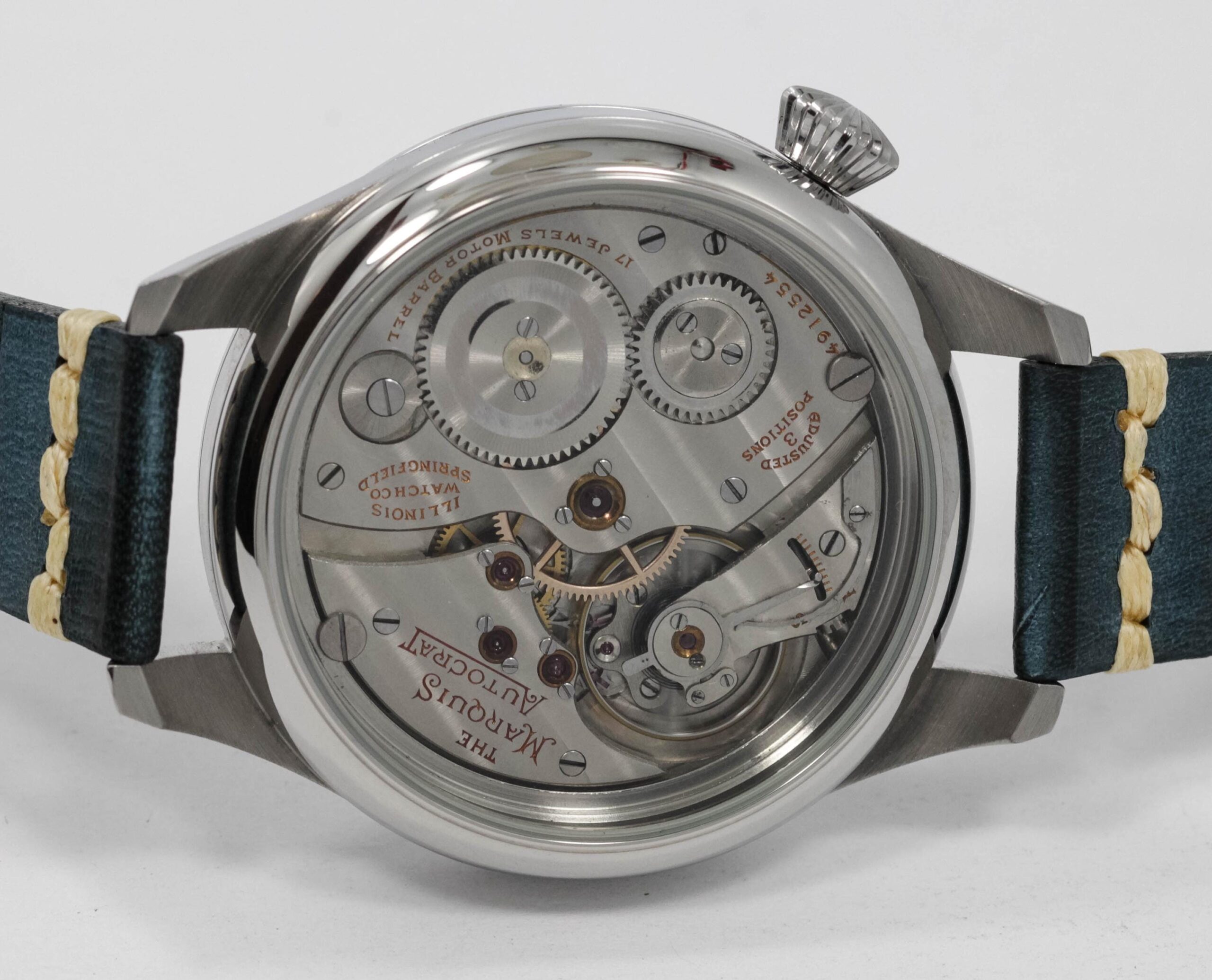 Illinois Watch USA early 1900s marriage men's watch Mechanical Movement, Metal Dial, Steel Case, Gift for Men's - Image 7