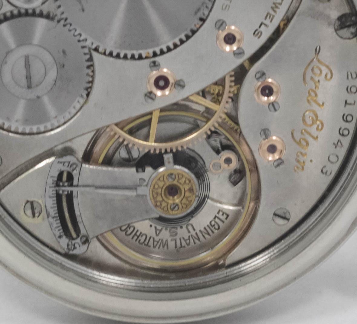 Lord Elgin 21 jewels Watch USA early 1900s marriage men's watch Mechanical Movement, Metal Dial, Steel Case, Gift for Men's - Image 9
