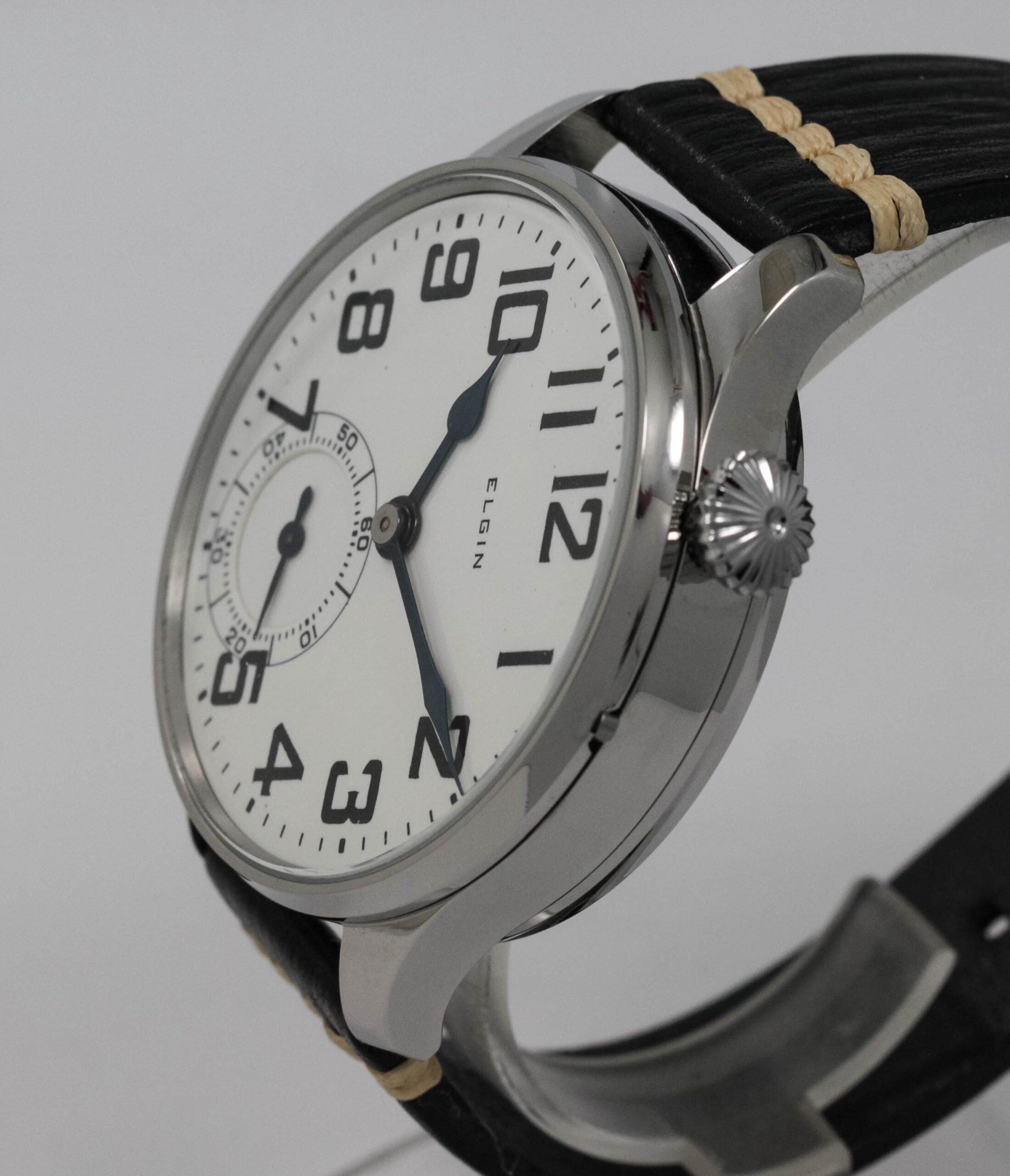 Elgin Watch USA early 1900s marriage men's watch Mechanical Movement, Metal Dial, Steel Case, Gift for Men's - Image 2