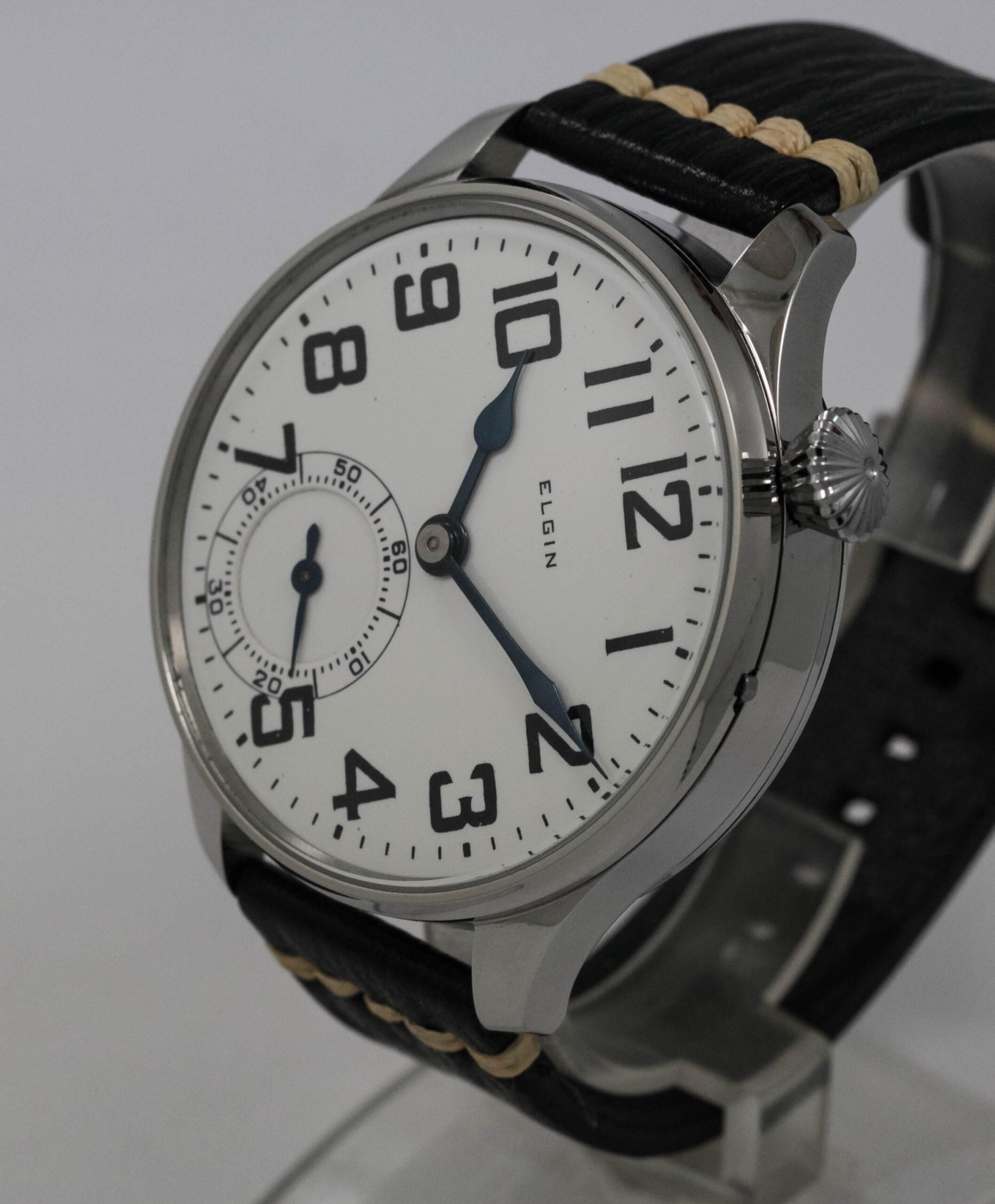 Elgin Watch USA early 1900s marriage men's watch Mechanical Movement, Metal Dial, Steel Case, Gift for Men's