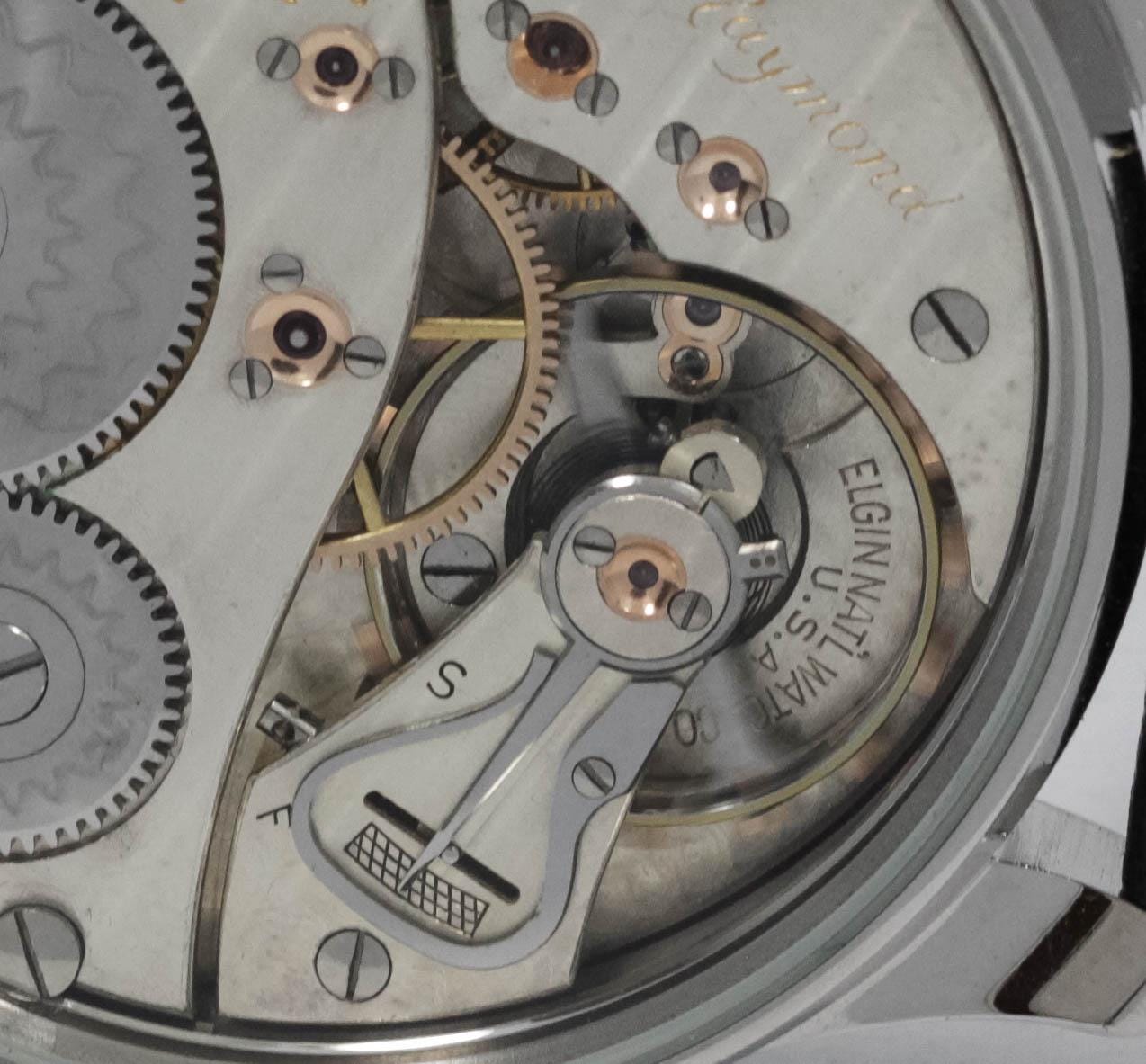 Elgin Watch USA early 1900s marriage men's watch Mechanical Movement, Metal Dial, Steel Case, Gift for Men's - Image 9