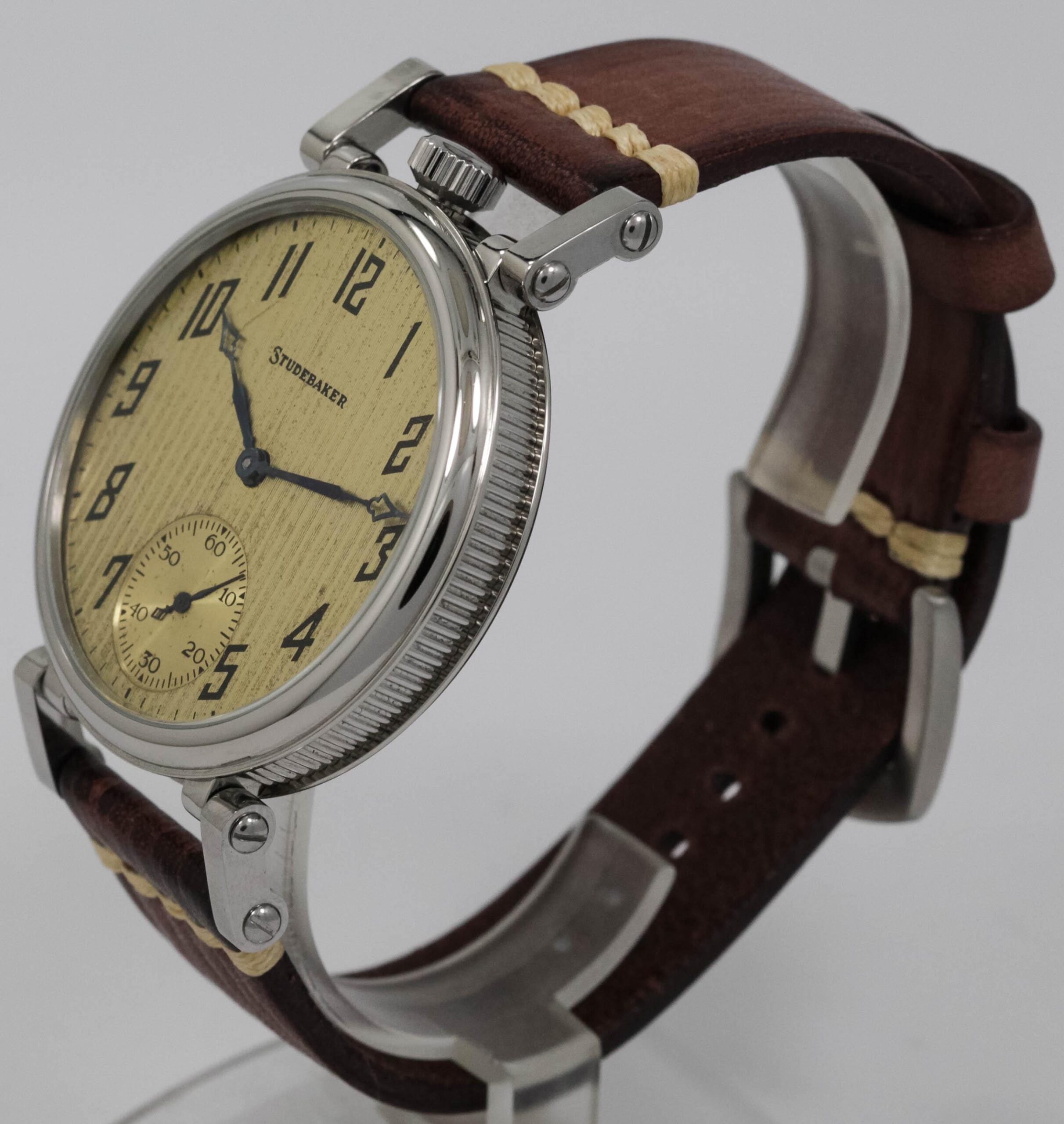 South Bend Studebaker Watch USA early 1900s marriage men's watch Mechanical Movement, Metal Dial, Steel Case, Gift for Men's - Image 3
