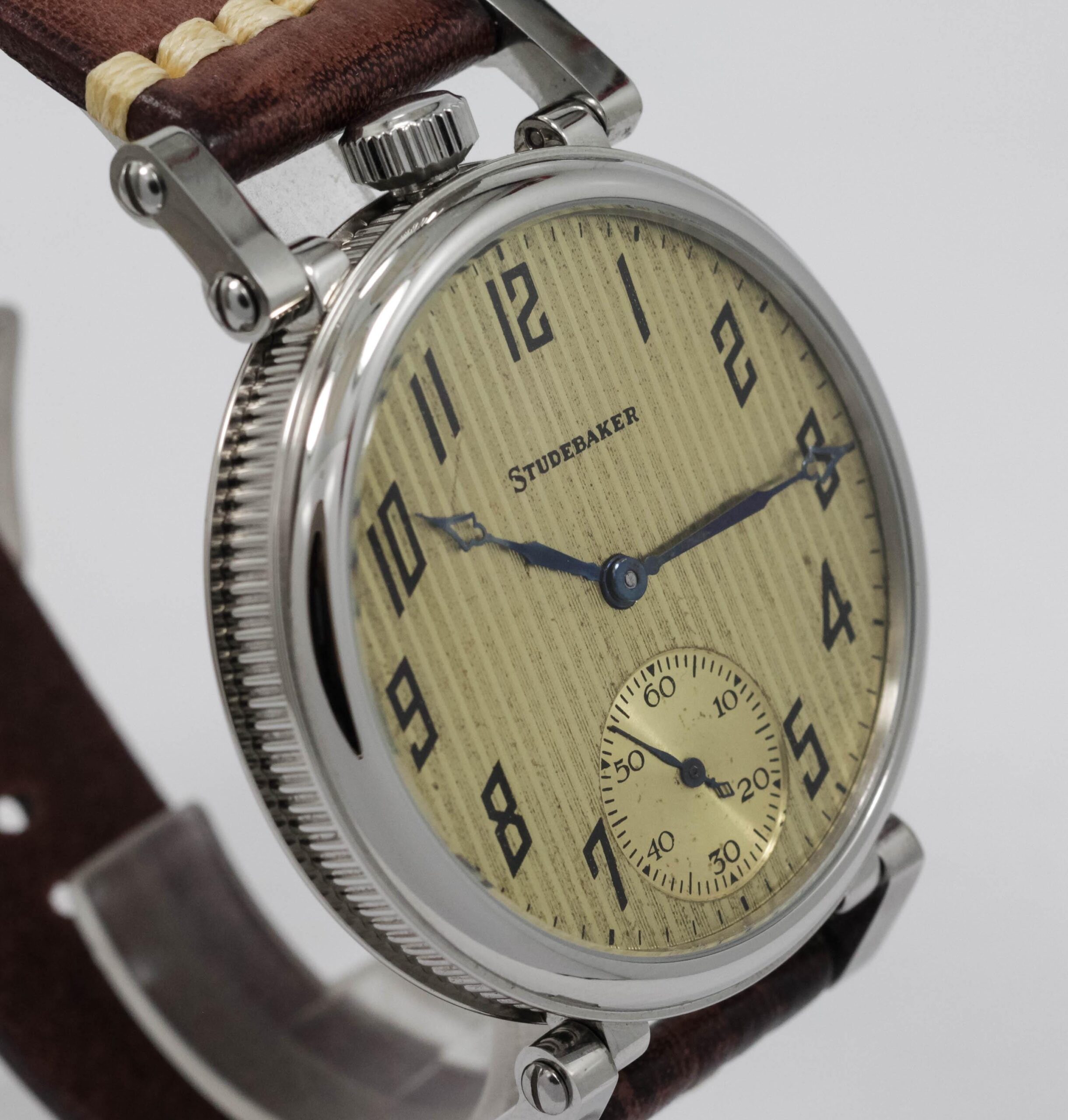South Bend Studebaker Watch USA early 1900s marriage men's watch Mechanical Movement, Metal Dial, Steel Case, Gift for Men's - Image 6