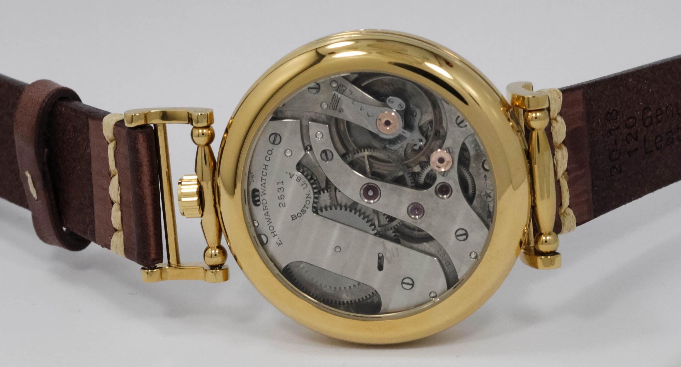 Howard Watch USA early 1900s marriage men's watch Mechanical Movement, Metal Dial, Steel Case, Gift for Men's - Image 6