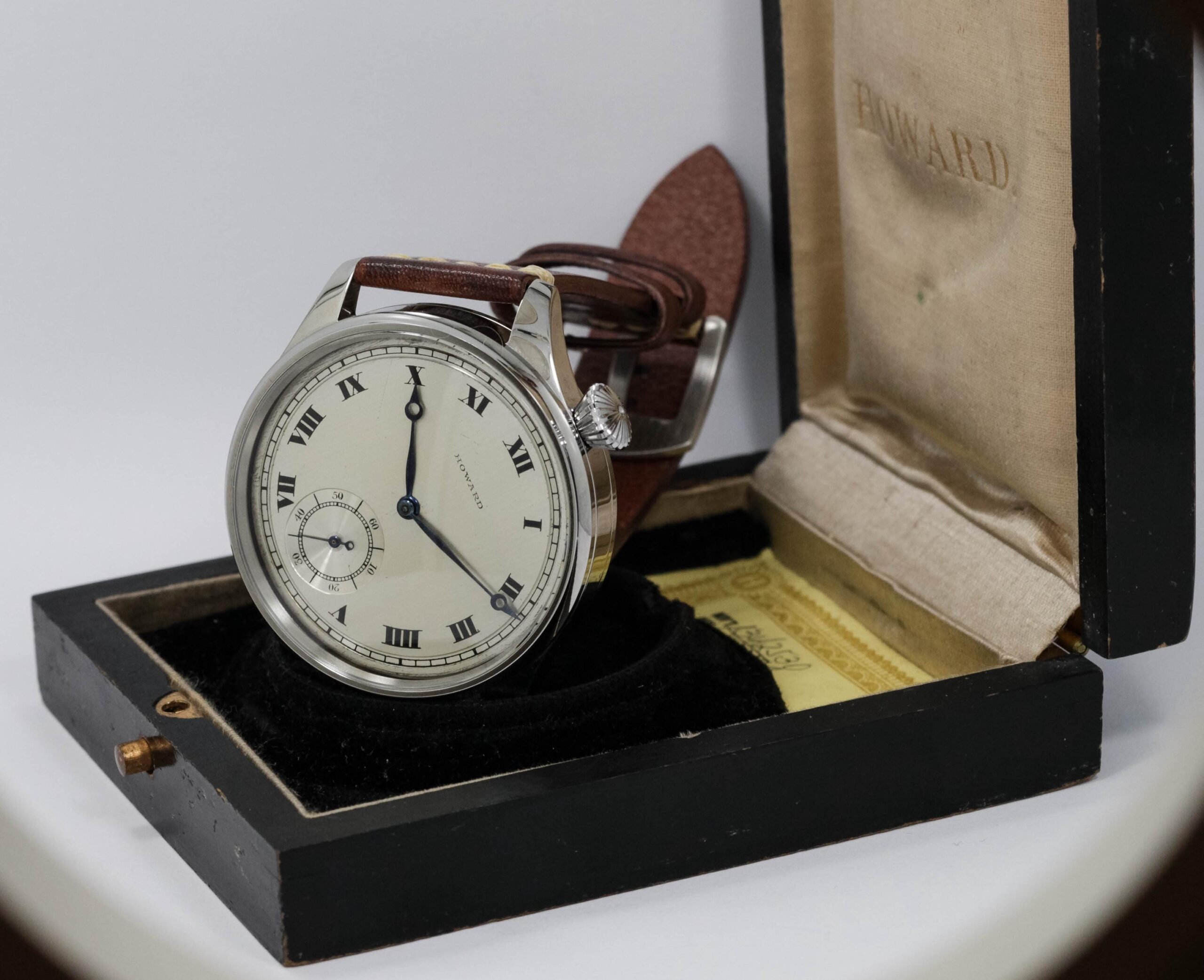 Howard Watch USA early 1900s marriage men's watch Mechanical Movement, Metal Dial, Steel Case, Gift for Men's - Image 3