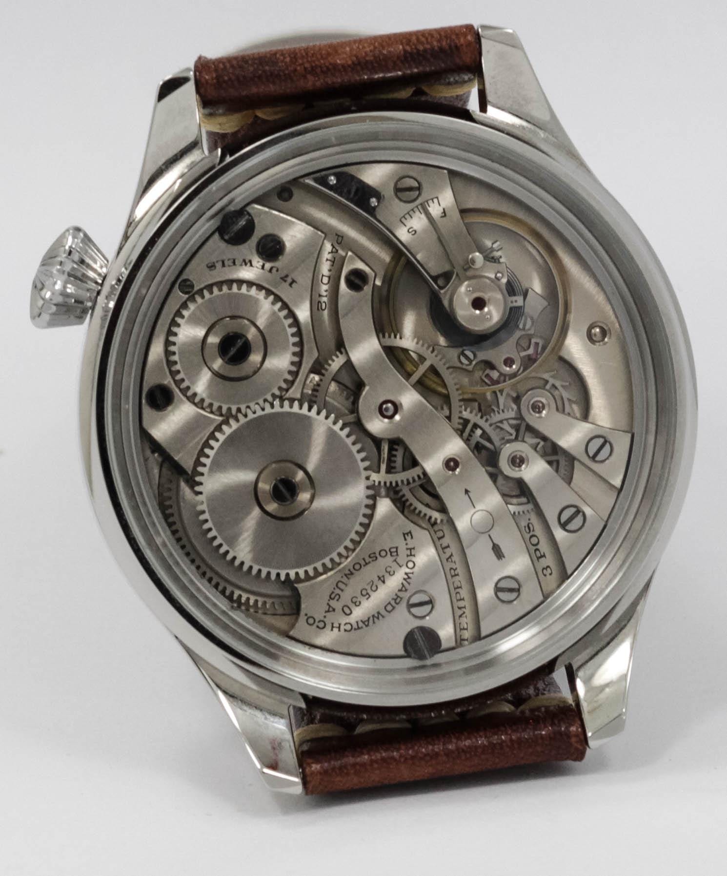 Howard Watch USA early 1900s marriage men's watch Mechanical Movement, Metal Dial, Steel Case, Gift for Men's - Image 7