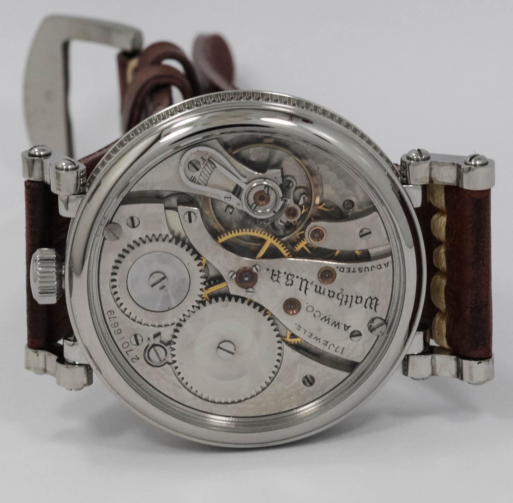 American Waltham 17 jewels marriage men's watch Mechanical Movement, Metal Dial, Steel Case, Gift for Men's - Image 9