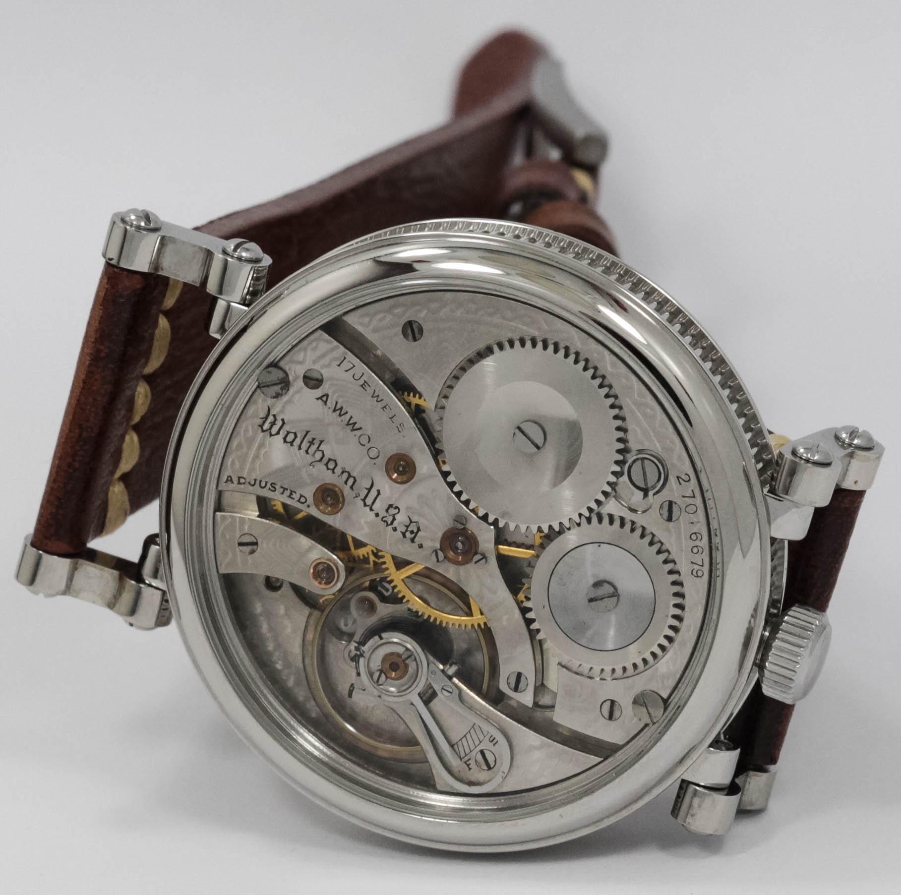 American Waltham 17 jewels marriage men's watch Mechanical Movement, Metal Dial, Steel Case, Gift for Men's - Image 7