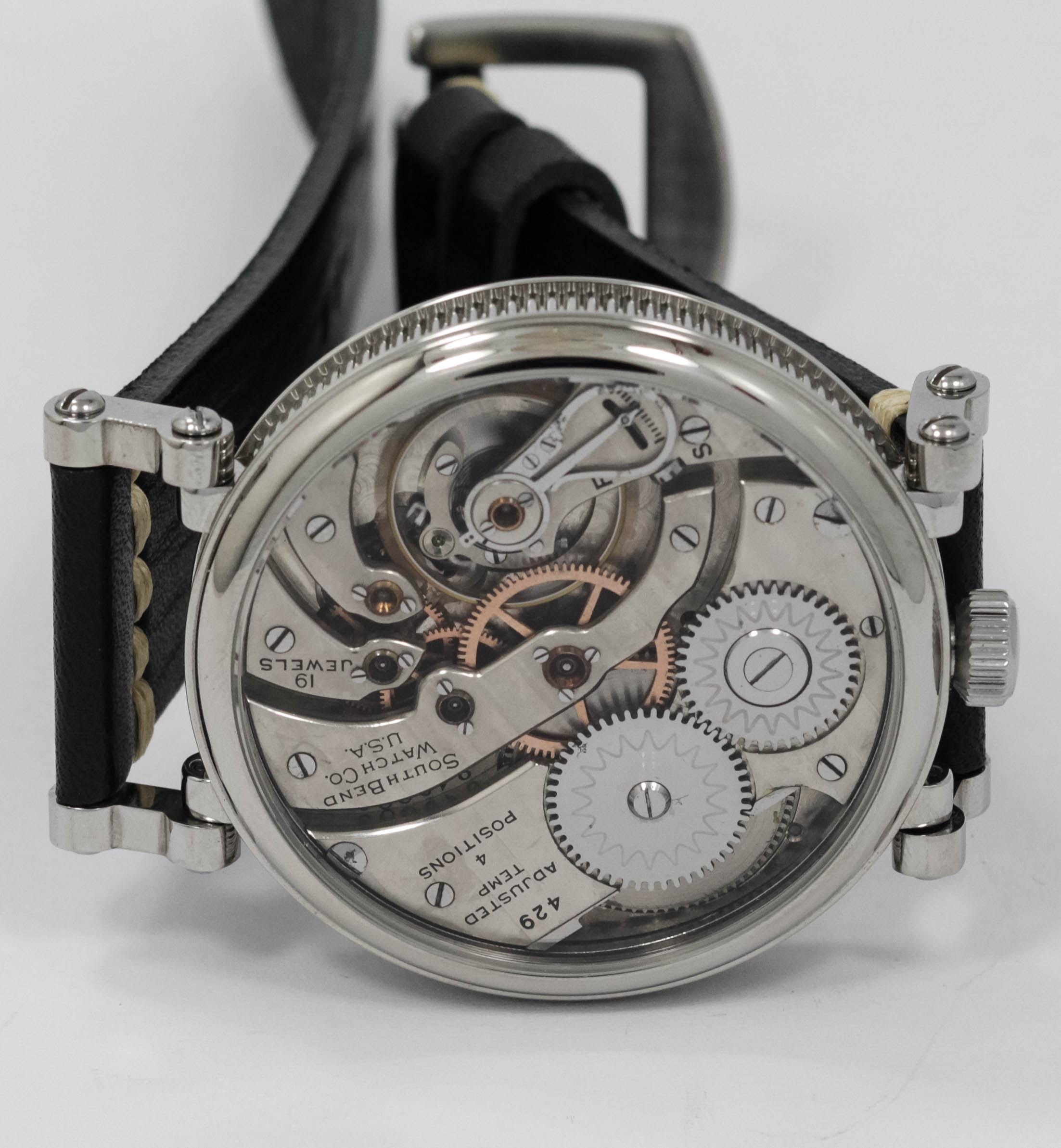 South Bend 19 jewels Watch USA early 1900s marriage men's watch Mechanical Movement, Metal Dial, Steel Case, Gift for Men's - Image 6