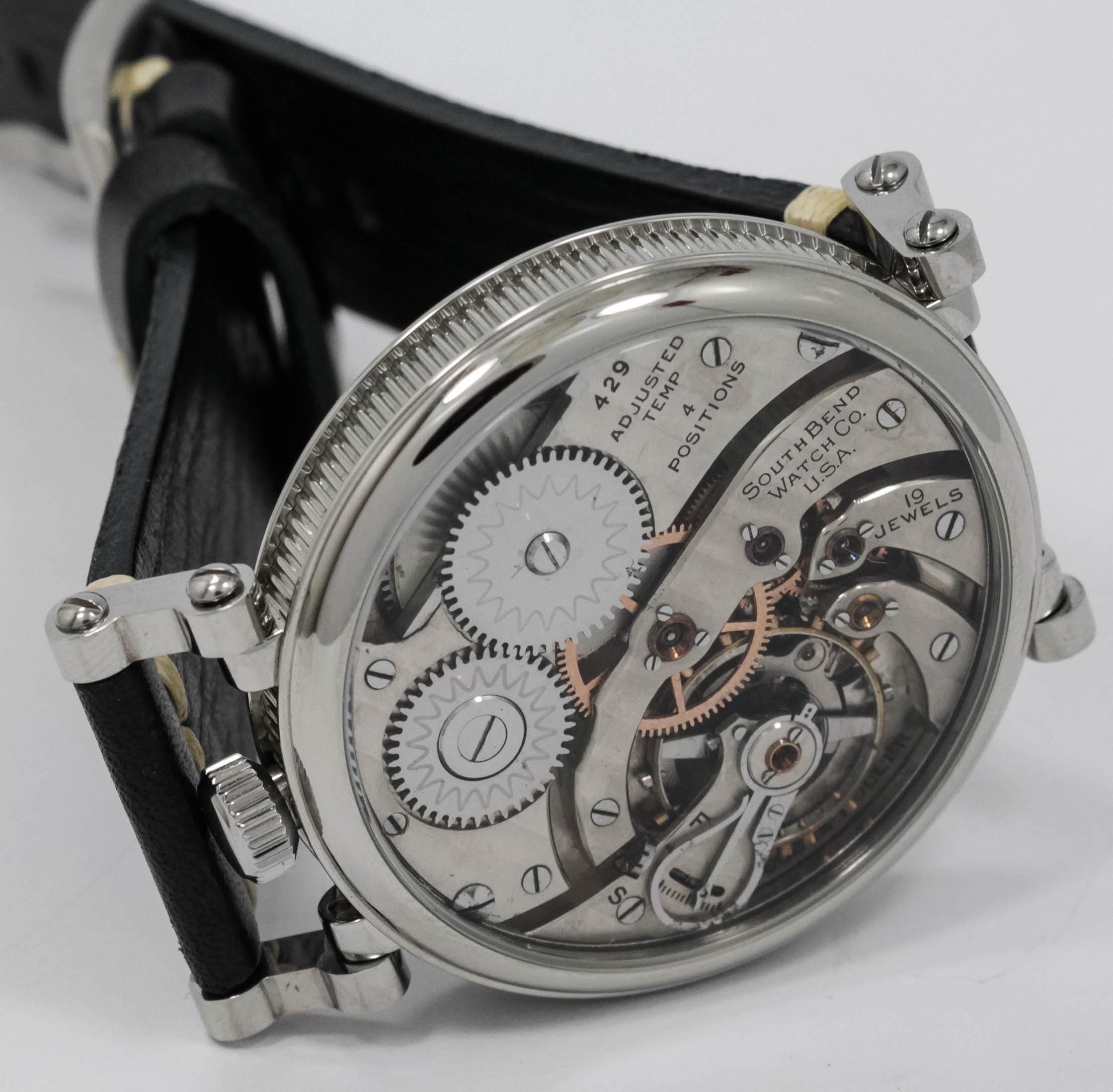 South Bend 19 jewels Watch USA early 1900s marriage men's watch Mechanical Movement, Metal Dial, Steel Case, Gift for Men's - Image 8