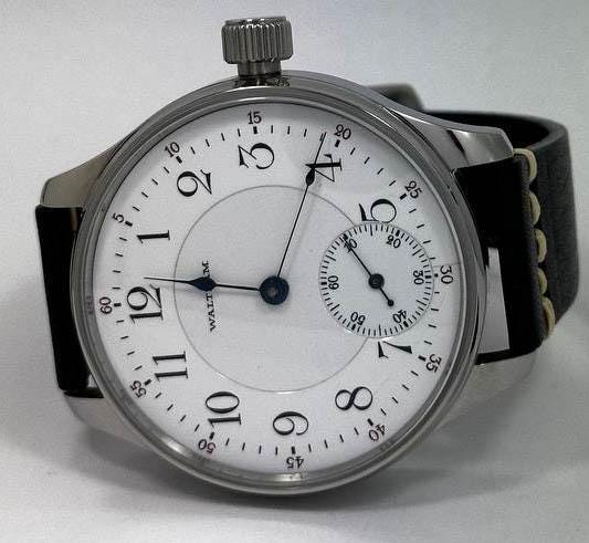 American Waltham 19 jewels marriage men's watch Mechanical Movement, Enamel Dial, Steel Case, Gift for Men's - Image 10