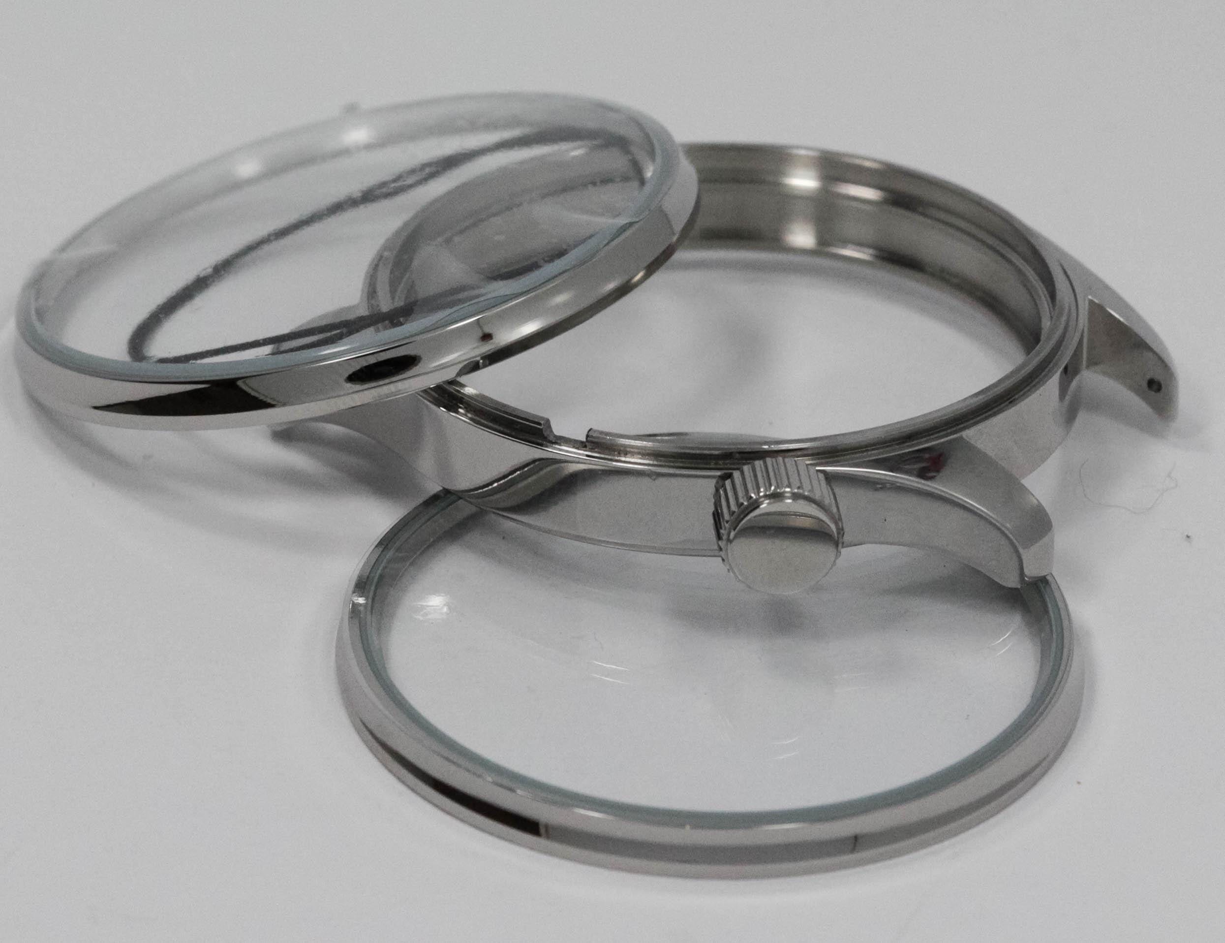 Stainless steel case+ stem+ crown for marriage watch will fit Hamilton 992 movement - Image 2