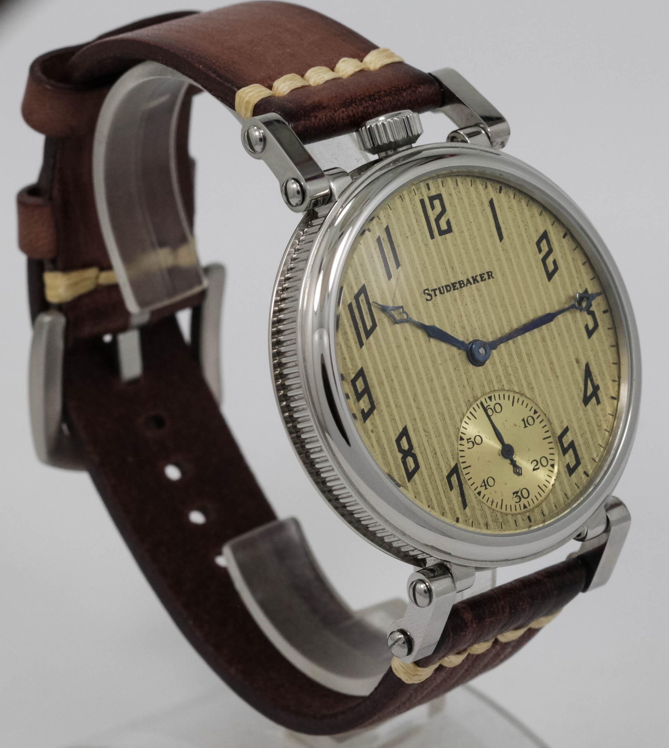 South Bend Studebaker Watch USA early 1900s marriage men's watch Mechanical Movement, Metal Dial, Steel Case, Gift for Men's - Image 4