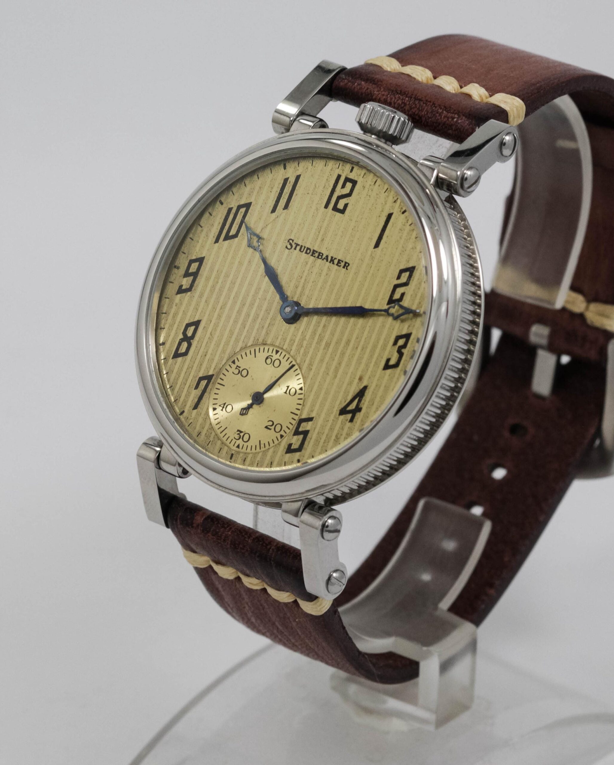South Bend Studebaker Watch USA early 1900s marriage men's watch Mechanical Movement, Metal Dial, Steel Case, Gift for Men's - Image 2