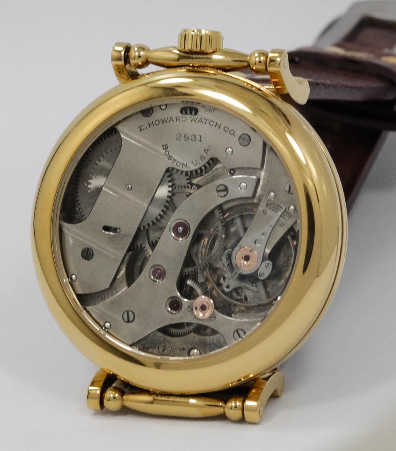 Howard Watch USA early 1900s marriage men's watch Mechanical Movement, Metal Dial, Steel Case, Gift for Men's - Image 5