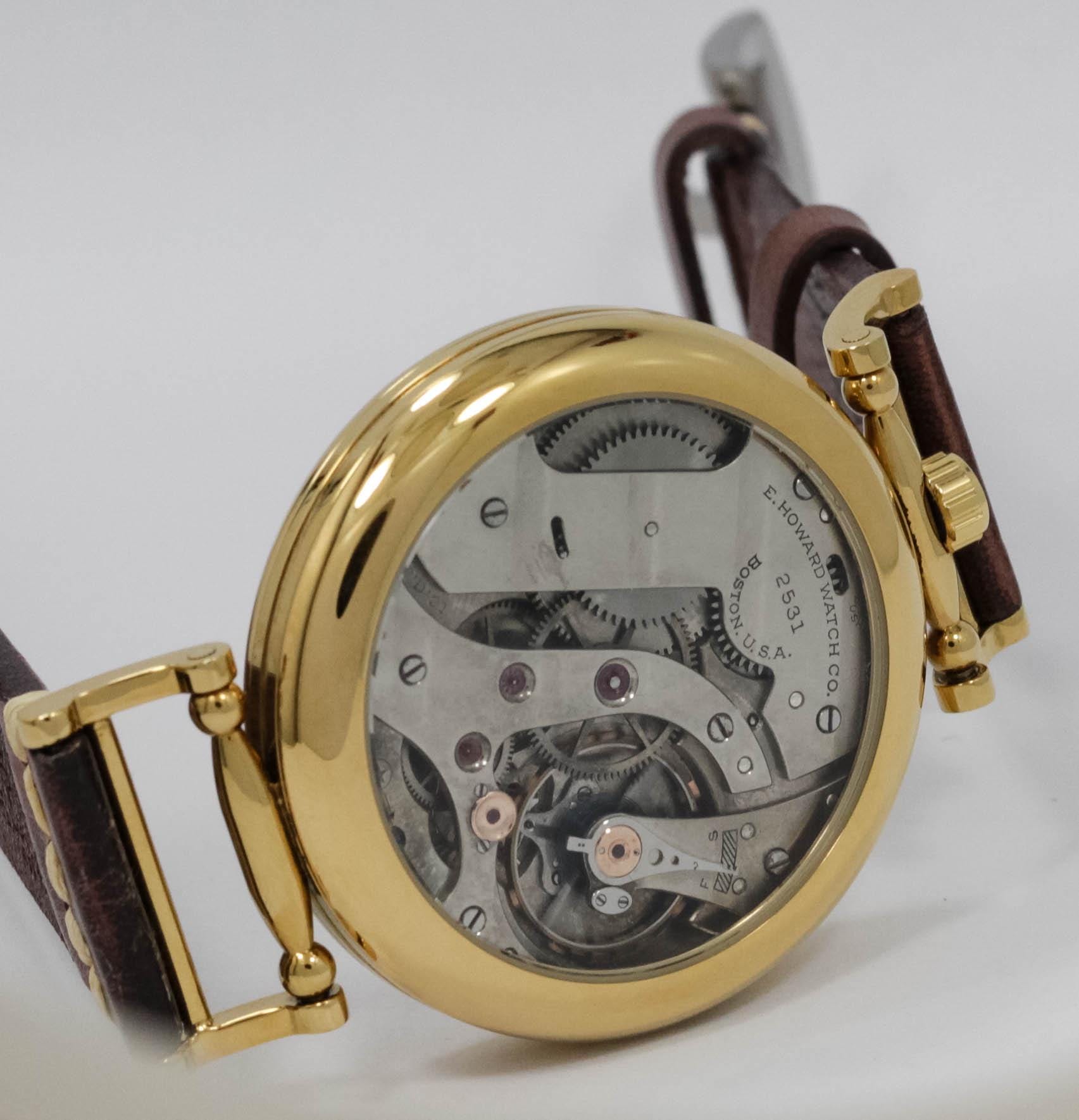 Howard Watch USA early 1900s marriage men's watch Mechanical Movement, Metal Dial, Steel Case, Gift for Men's - Image 8