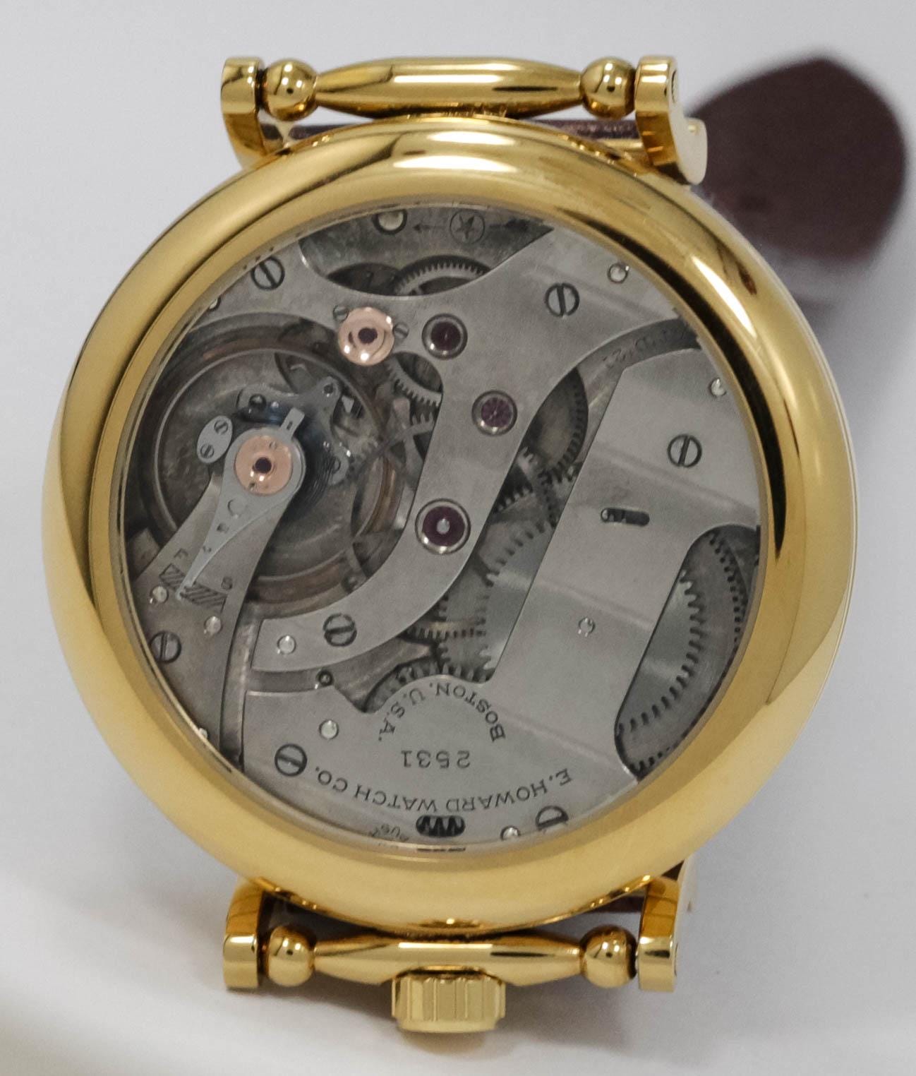 Howard Watch USA early 1900s marriage men's watch Mechanical Movement, Metal Dial, Steel Case, Gift for Men's - Image 7