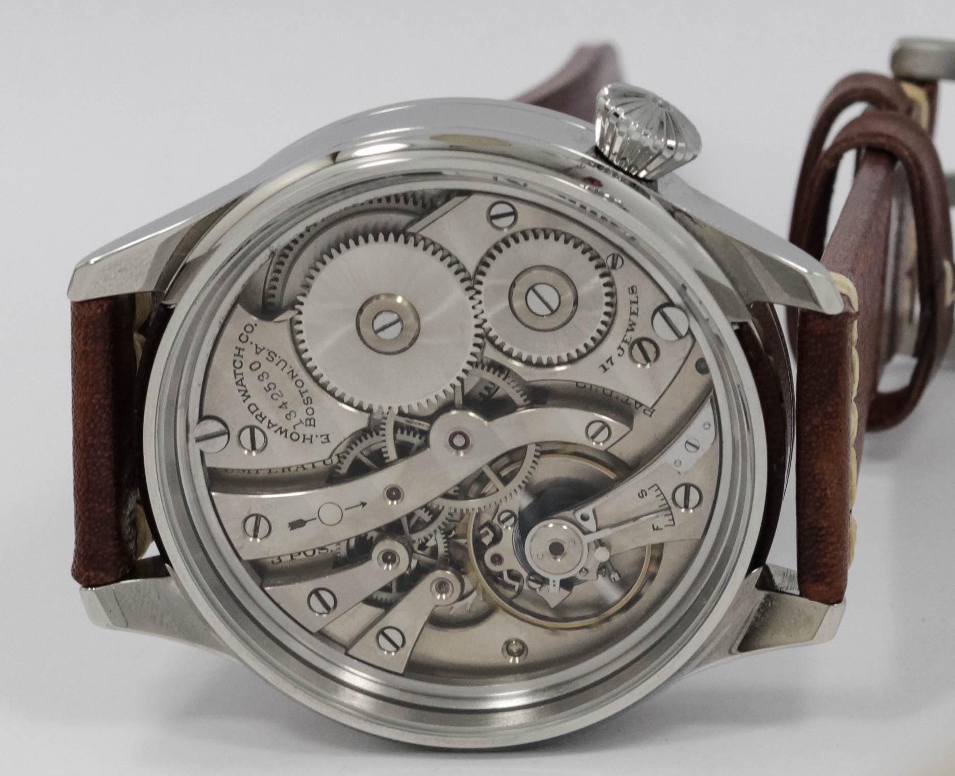 Howard Watch USA early 1900s marriage men's watch Mechanical Movement, Metal Dial, Steel Case, Gift for Men's - Image 6