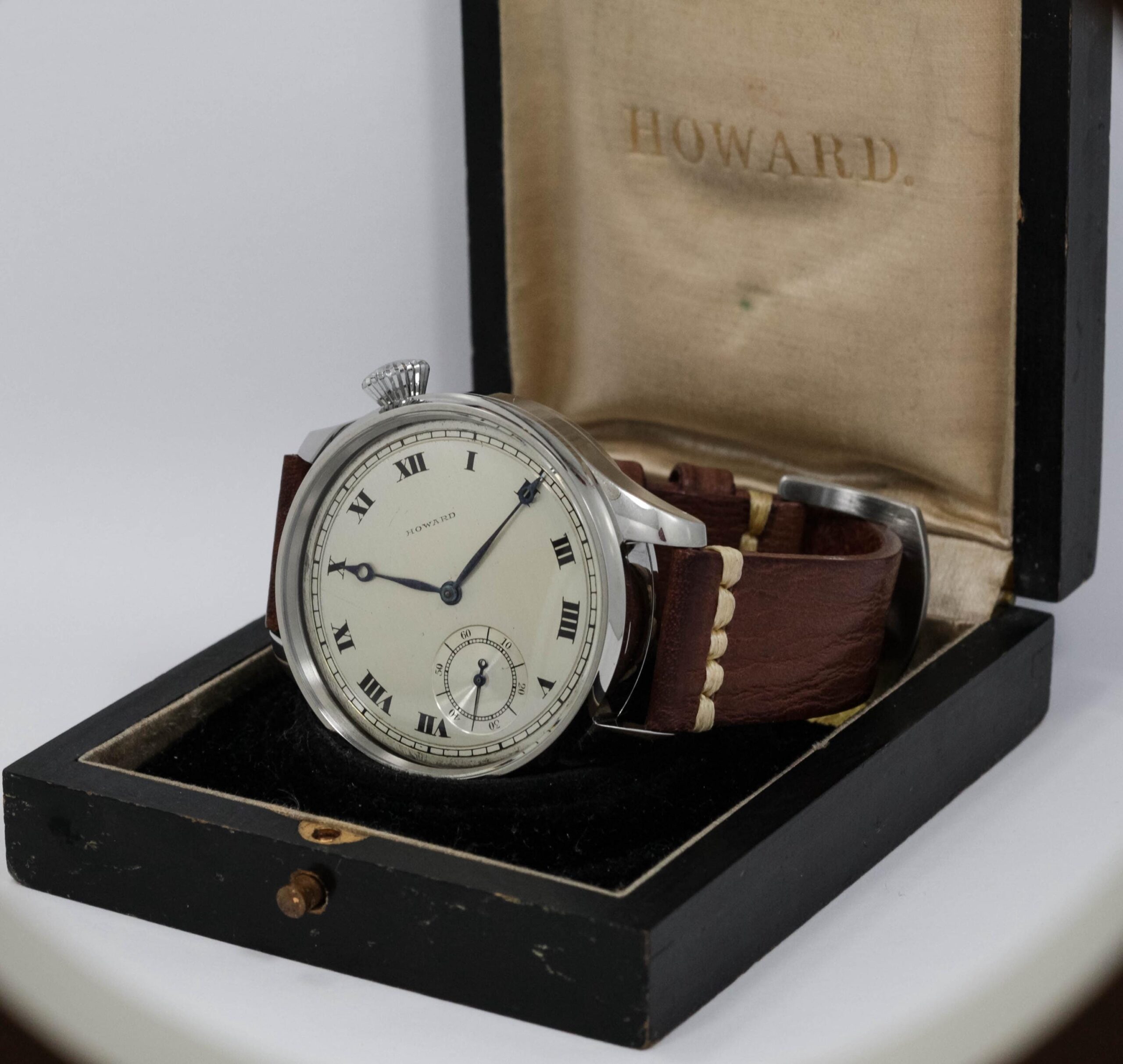 Howard Watch USA early 1900s marriage men's watch Mechanical Movement, Metal Dial, Steel Case, Gift for Men's - Image 2