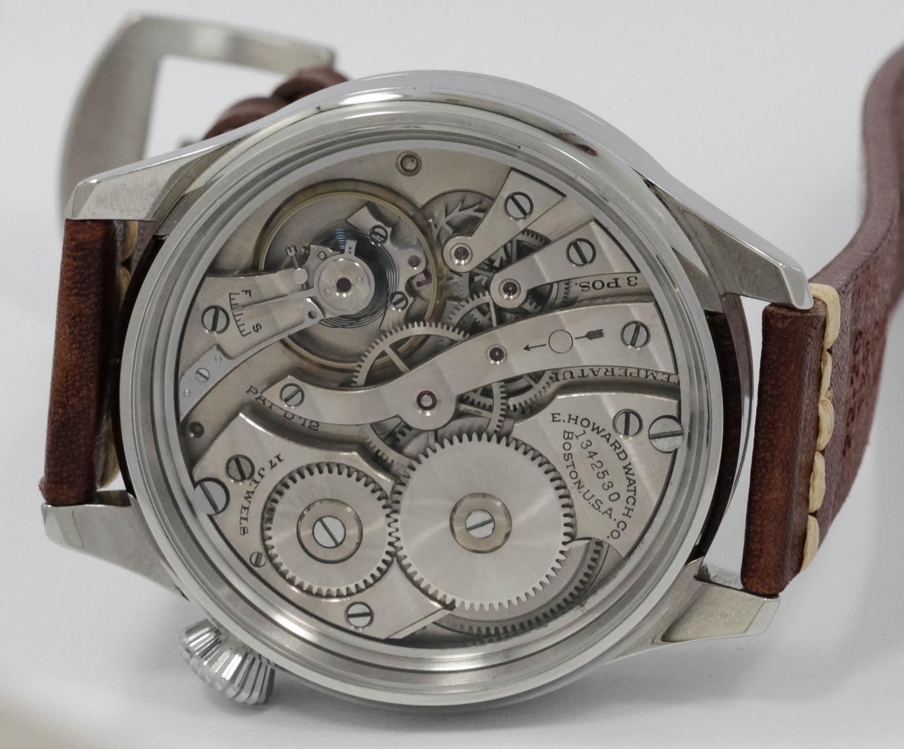 Howard Watch USA early 1900s marriage men's watch Mechanical Movement, Metal Dial, Steel Case, Gift for Men's - Image 8