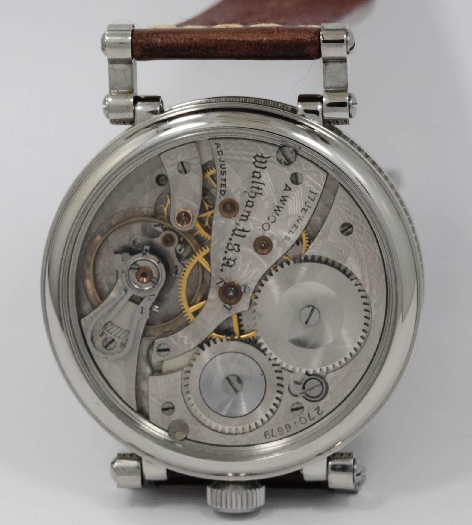 American Waltham 17 jewels marriage men's watch Mechanical Movement, Metal Dial, Steel Case, Gift for Men's - Image 6