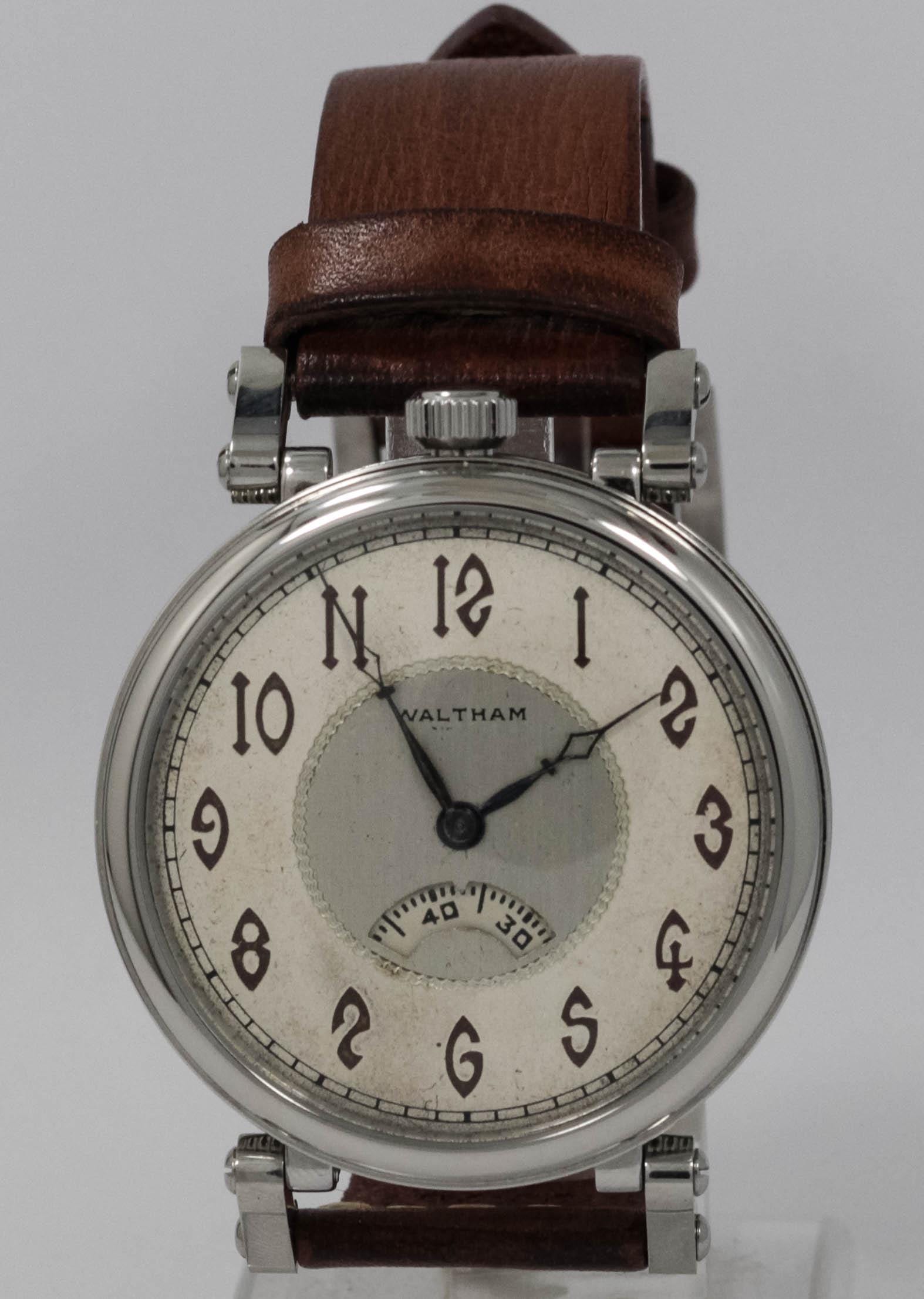 American Waltham 17 jewels marriage men's watch Mechanical Movement, Metal Dial, Steel Case, Gift for Men's - Image 5